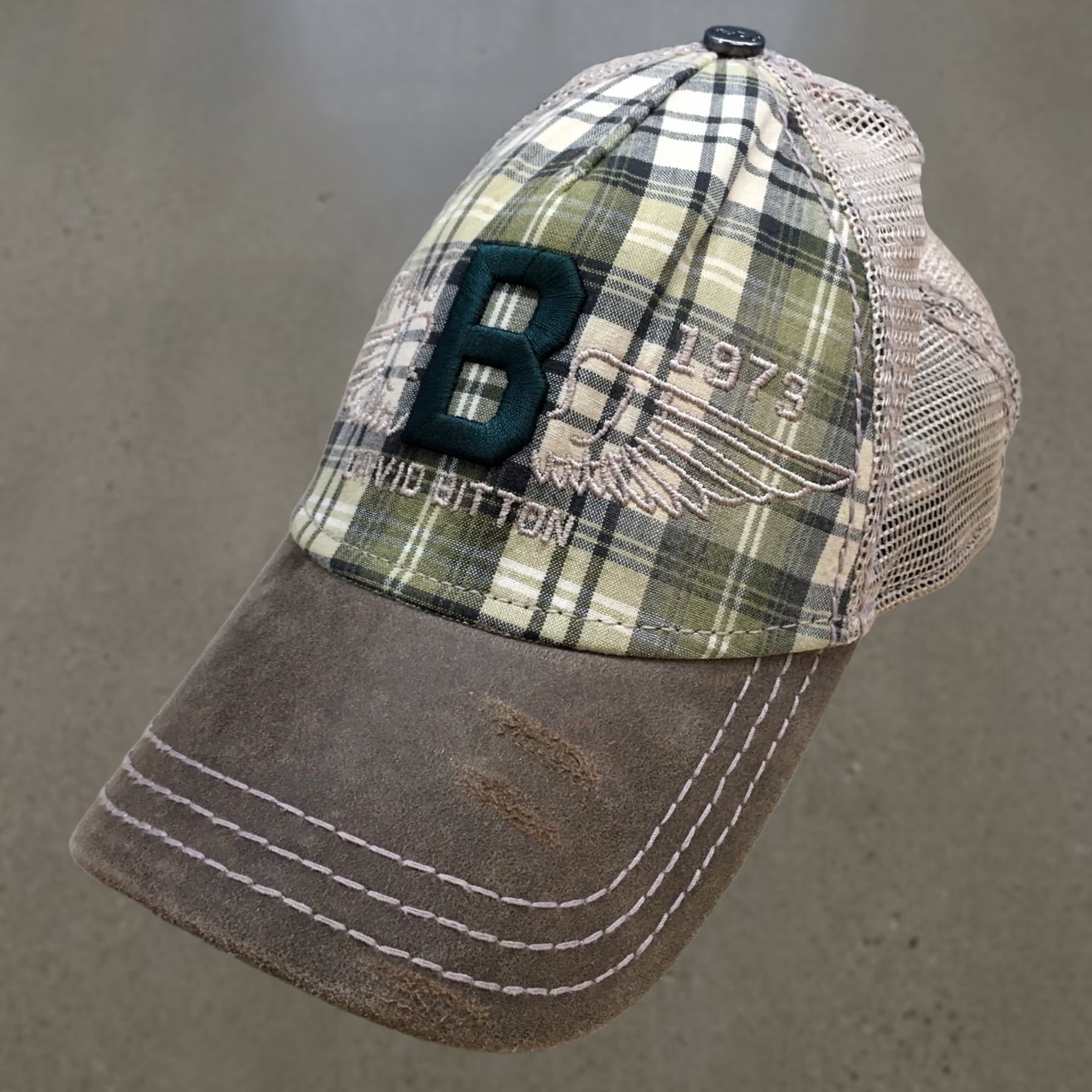 Buffalo David Bitton Buffalo David Bitton Trucker Hat Mens Brown OS Curved Brim Embroidered Logo Size ONE SIZE - 1 Thumbnail