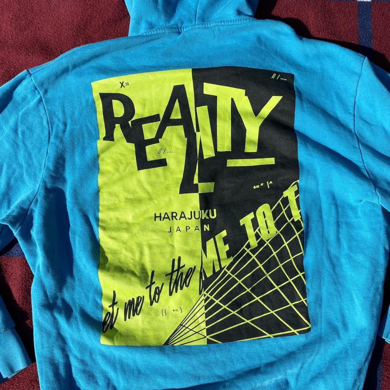 Other Collusion Hoodie Blue Graphic Japanese Harajuku Reality Size US S / EU 44-46 / 1 - 3 Thumbnail