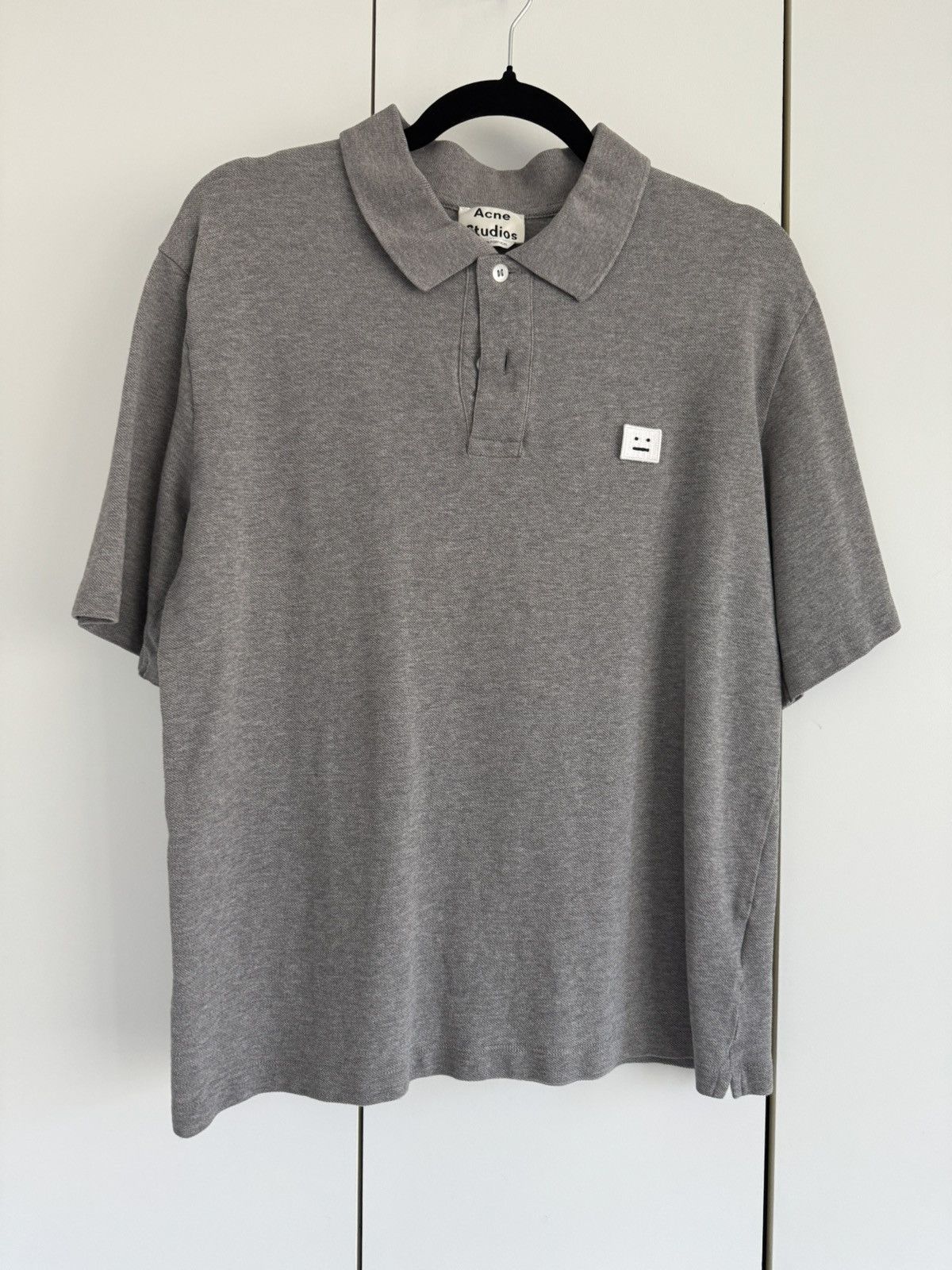 Acne Studios Falco Face Logo Polo Shirt Size US L / EU 52-54 / 3 - 1 Thumbnail