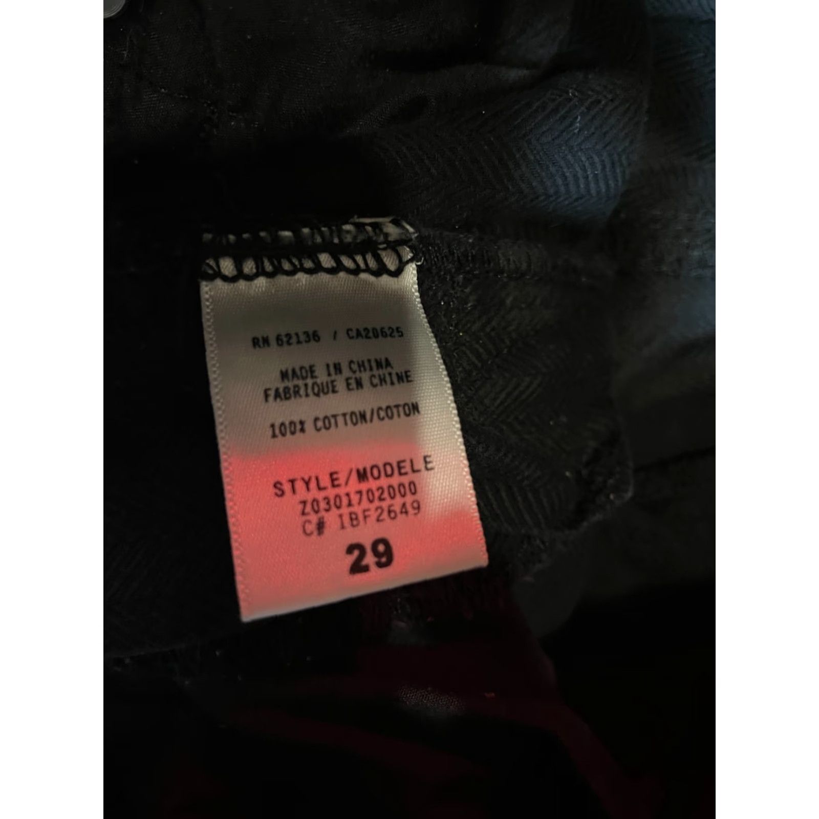 Guess G by GUESS Jeans Mens 29 x 28 Black Cal and low straight Pants Size US 29 - 5 Thumbnail