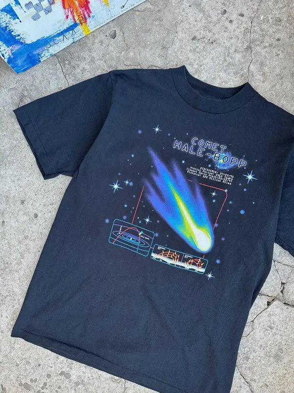 Japanese Brand Space T-shirt Acid Drugs Psychedelic weed lsd techno tee Size US L / EU 52-54 / 3 - 3 Thumbnail