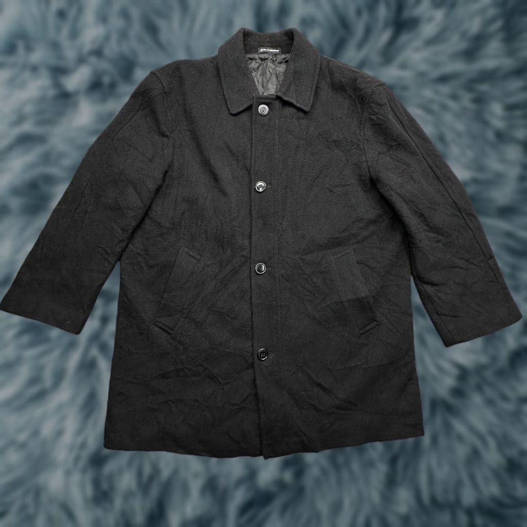 Ralph Lauren VINTAGE Lauren Ralph Lauren Cambridge Coat Mens Large Black Wool Blend Overcoat Coat Mens 44 Reg Wool Blend Black - Size US L / EU 52-54 / 3 - 1 Thumbnail