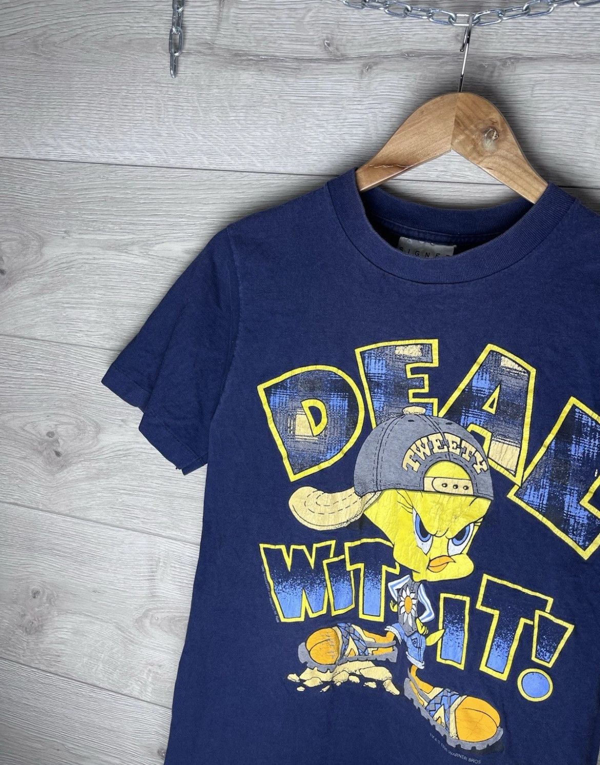 Other Vintage Merch T-shirt Deal Wit It 1995 Size S Size US S / EU 44-46 / 1 - 5 Thumbnail