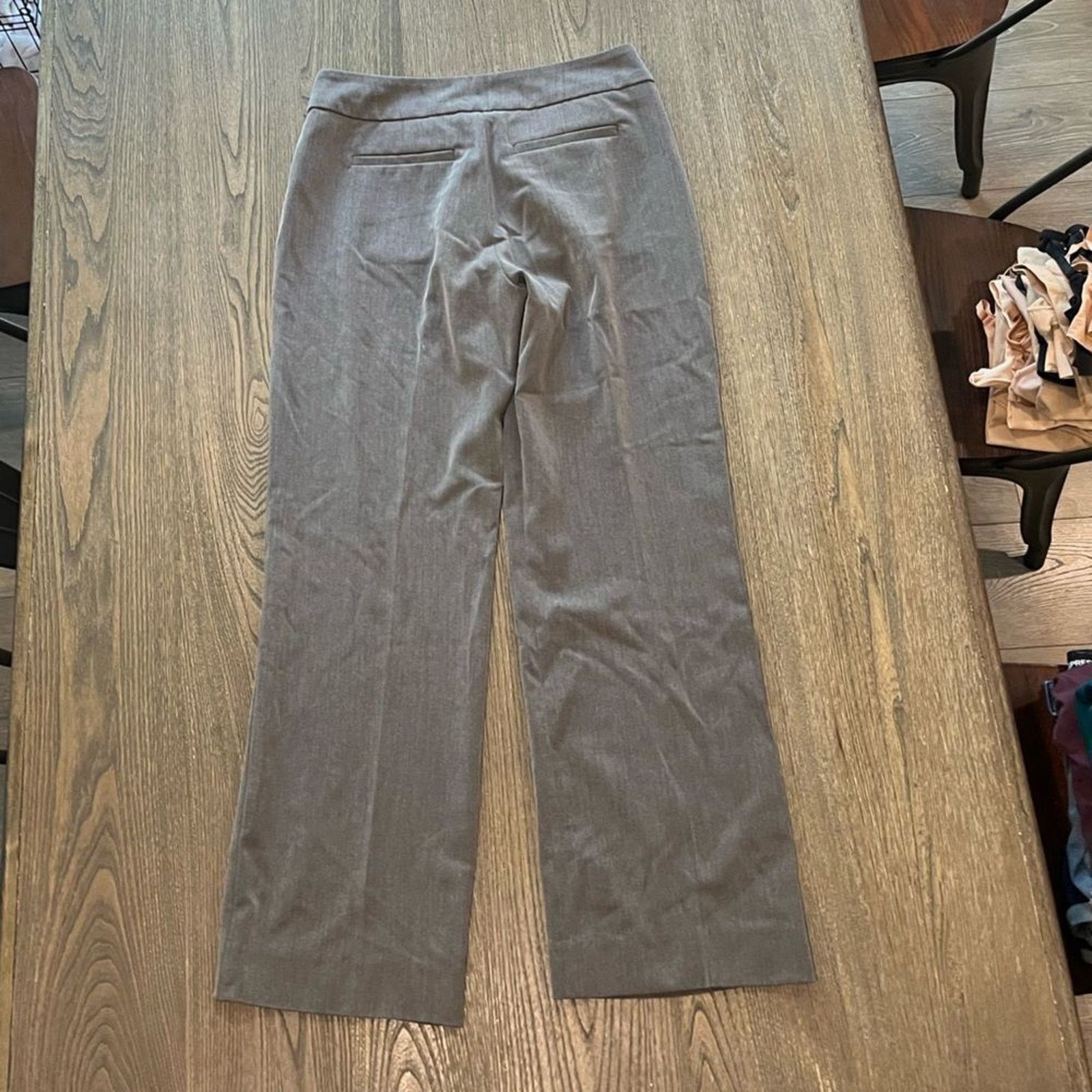 Vintage Bandolino Blu Medium Heathered Gray Straight Legs Size 8 Size 30" / US 8 / IT 44 - 5 Thumbnail