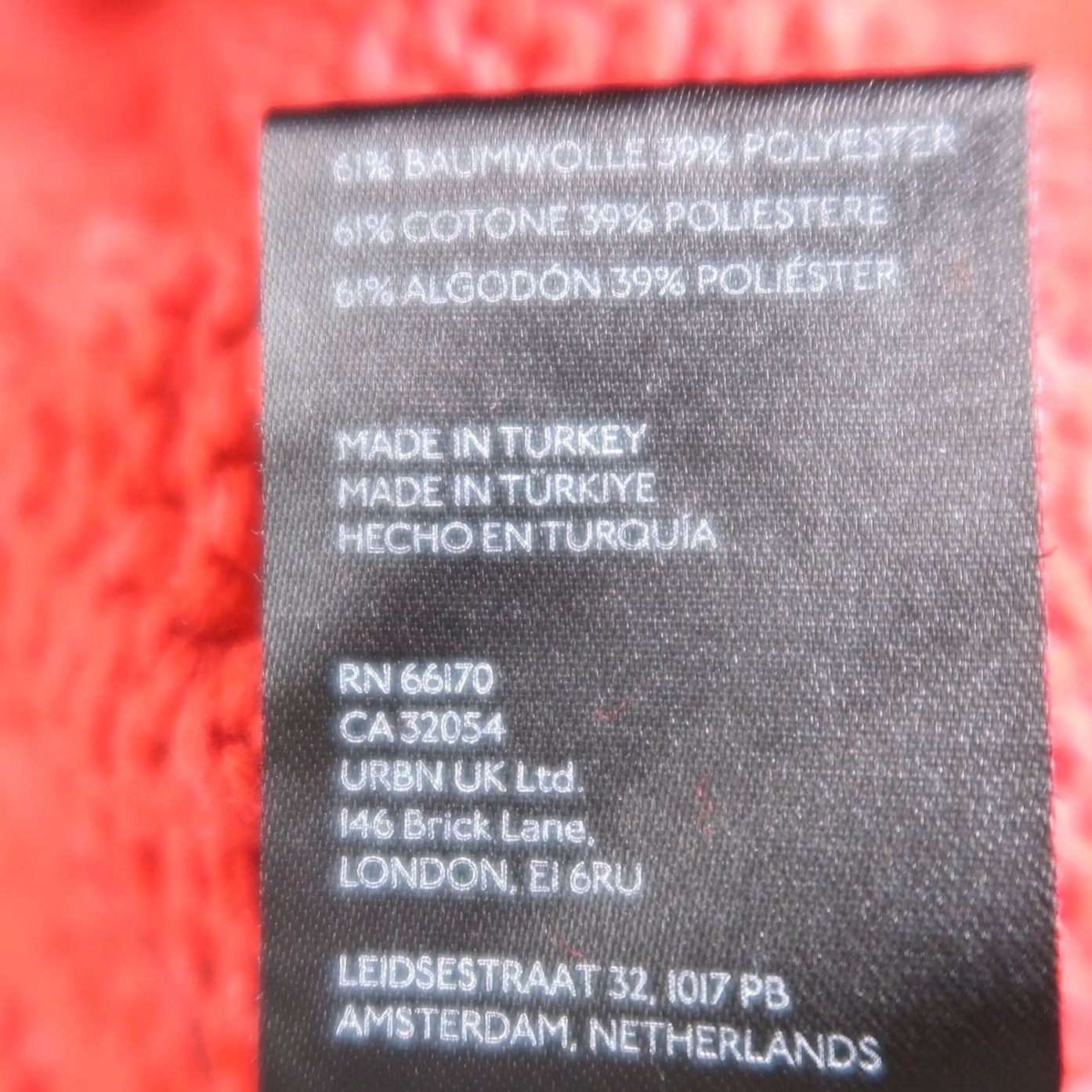 Bdg BDG Urban Outfitters Sweater V-Neck Cable-Knit Cotton Blend Red S Womens Pullover Long Sleeve Knit Shirt Size S / US 4 / IT 40 - 6 Thumbnail