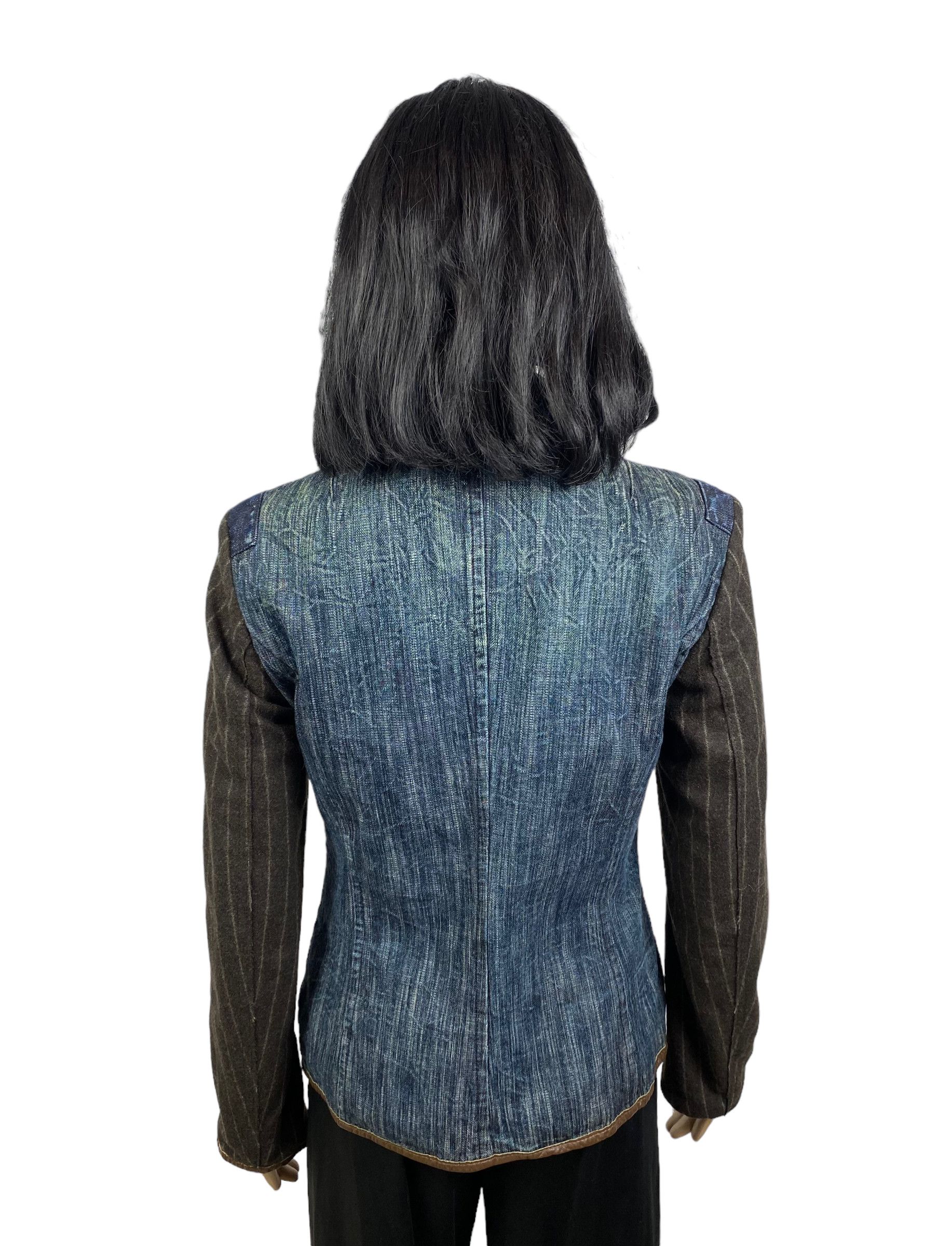 Other Ra. Re Denim blazer jacket made in italy wool sleeves size M Size M / US 6-8 / IT 42-44 - 6 Thumbnail