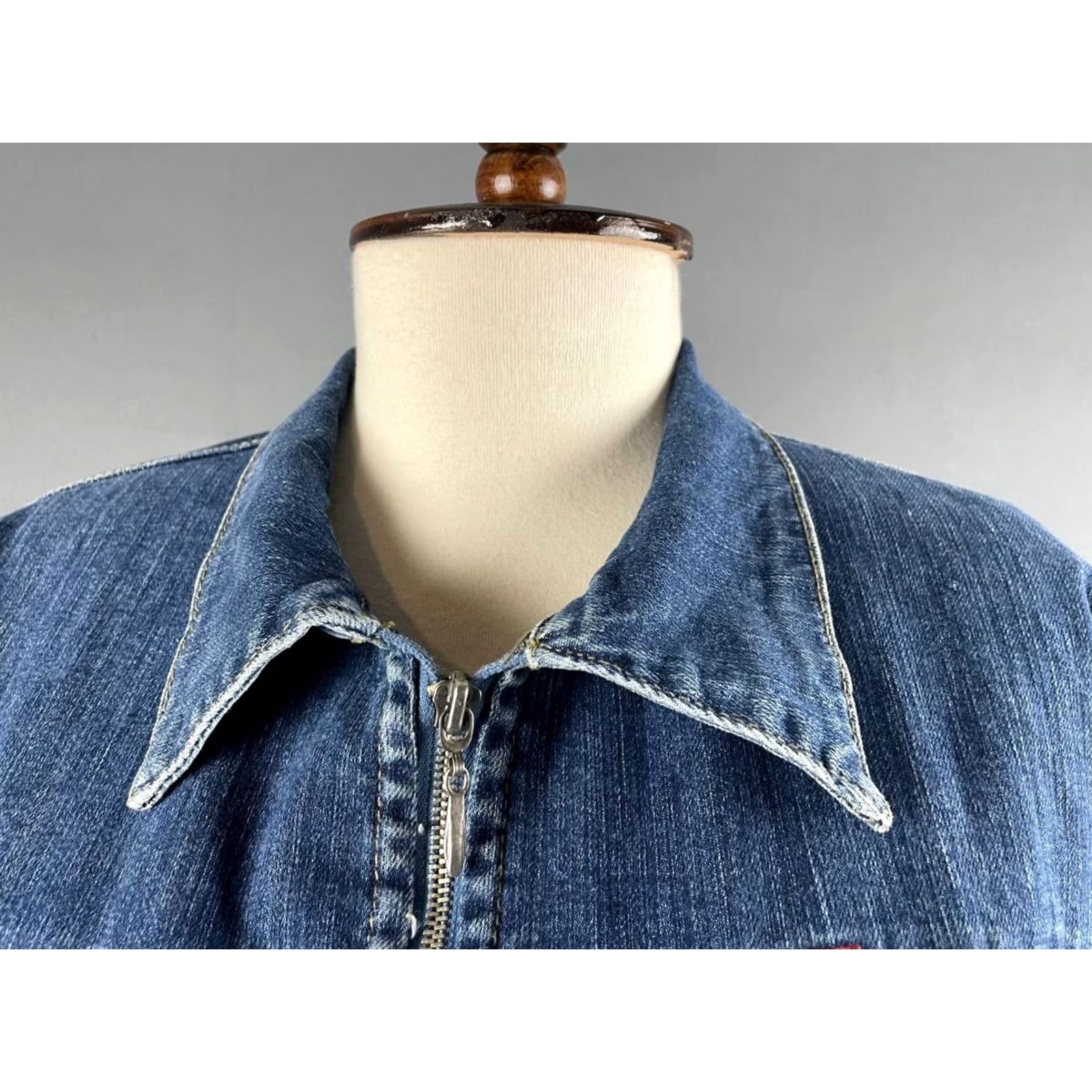 Miss Sixty Miss Sixty Women Denim Jacket XL Blue Long Sleeve Zip Front Casual Coat - Regular Fit, 2XL, Blue, Denim Jacket, Women, Jacket Size XXL / US 16-18 / IT 52-54 - 6 Thumbnail