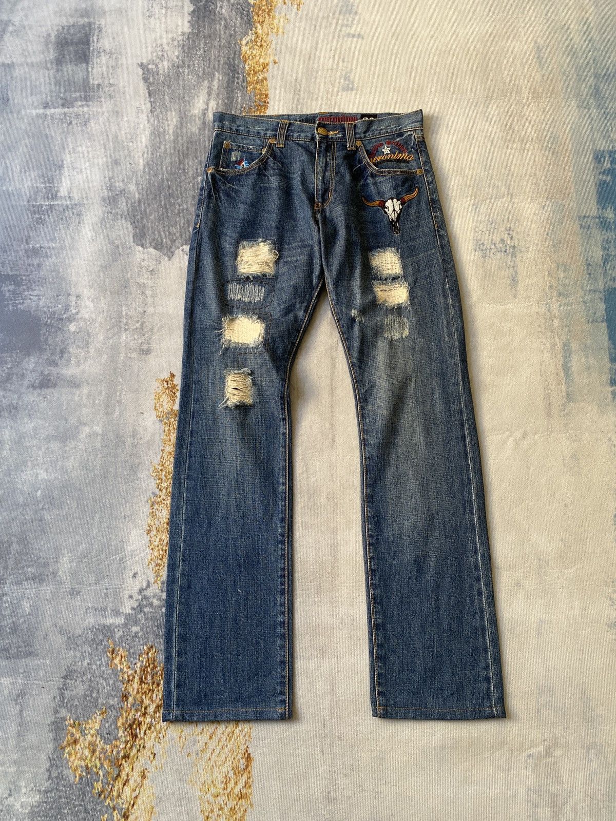 ARIZONA FREEDOM Arizona Geronimo Tribes American Indian Design Denim Size US 30 / EU 46 - 3 Thumbnail
