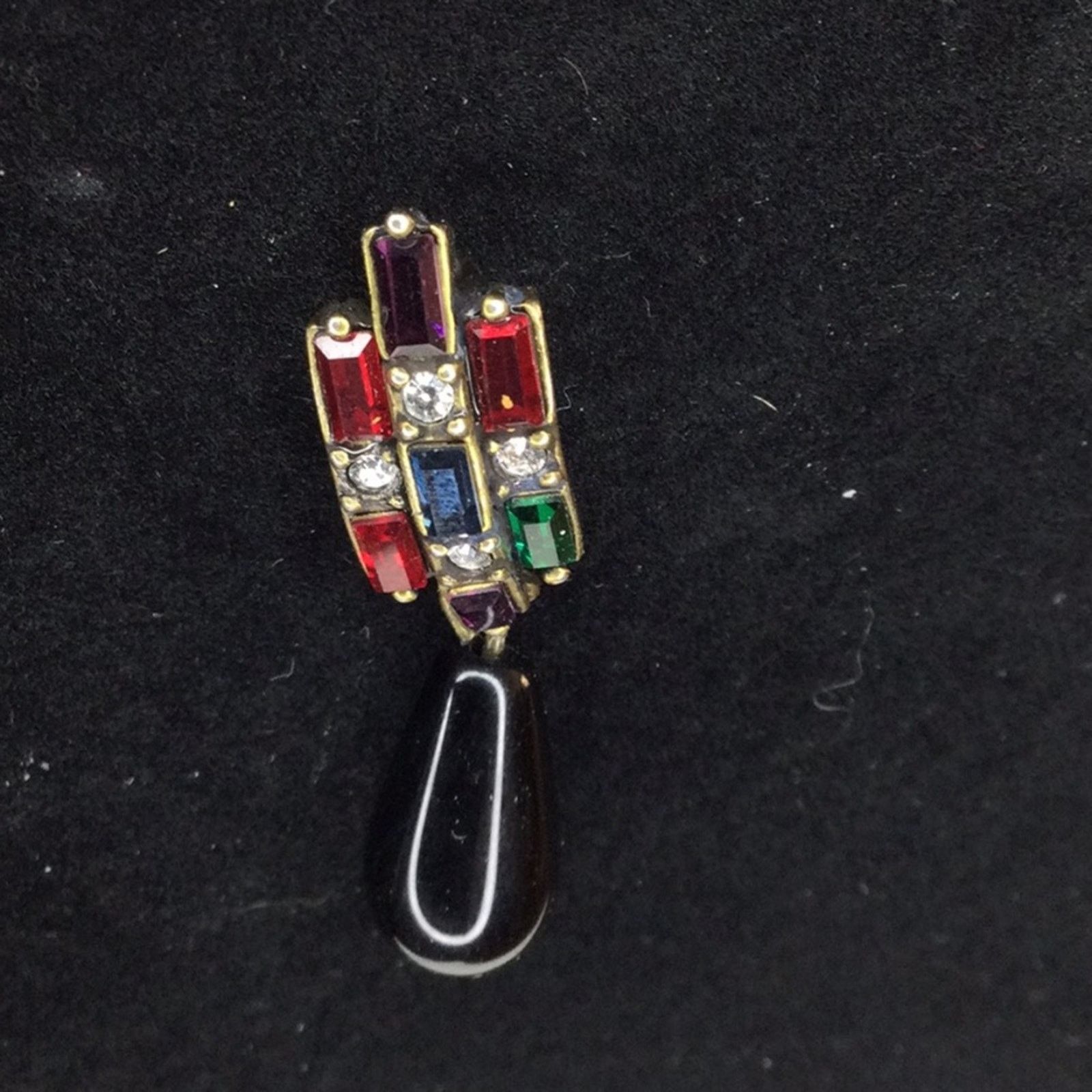 Chicos Chico's Retro1990's Rhinestone Dangle/Drop Post Earrings NWT Size ONE SIZE - 6 Thumbnail