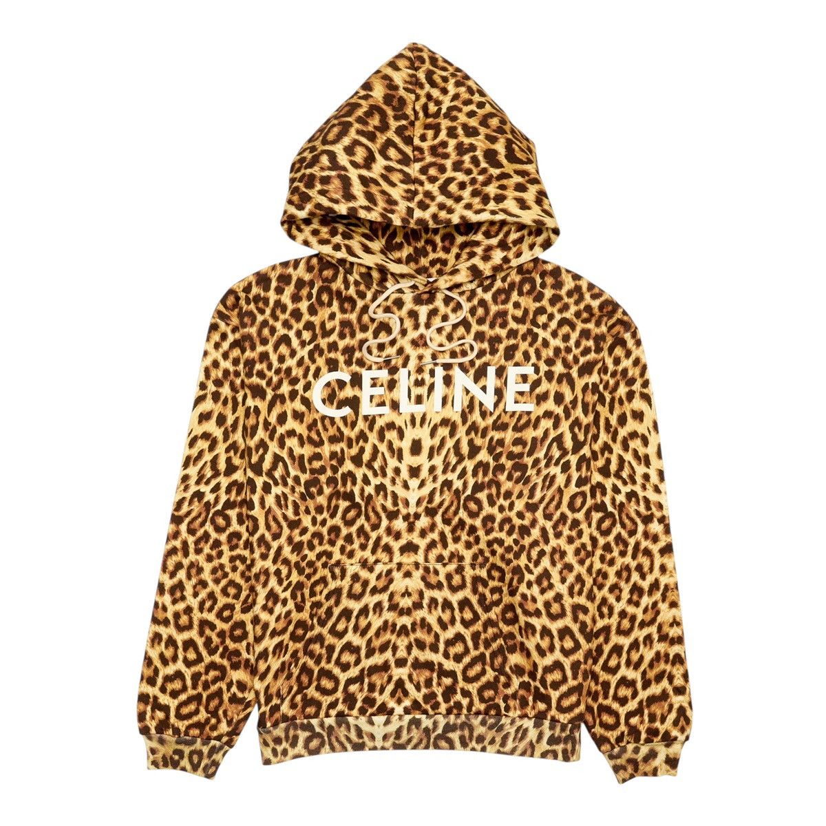Logo Hooded Sweatshirt Leopard