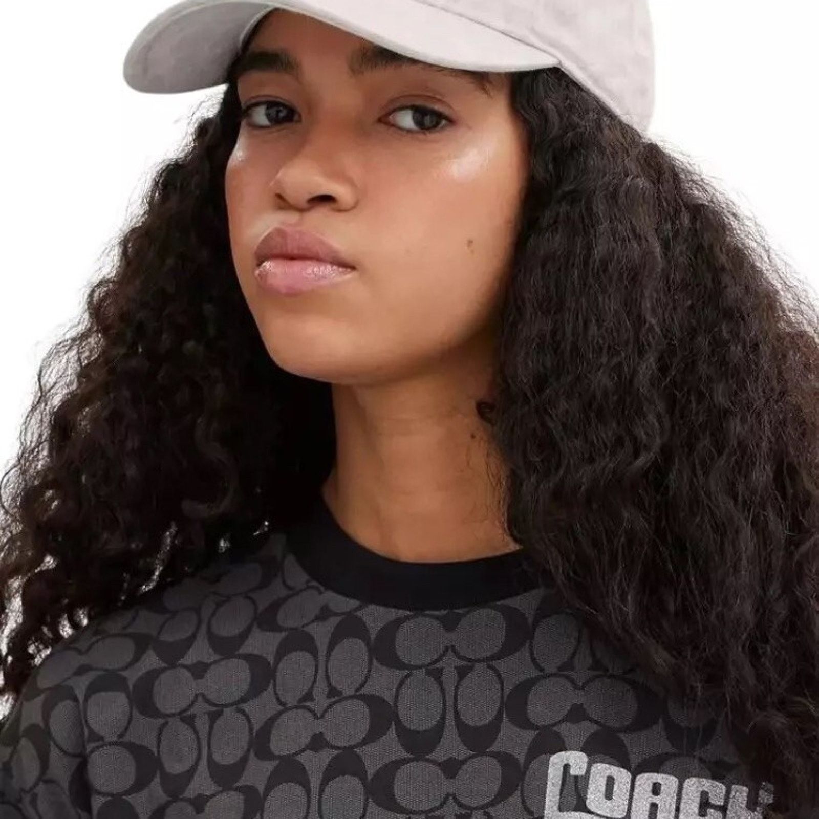 Coach NWT COACH Baseball Signature Denim Hat CB704 Chalk XS/S Size ONE SIZE - 8 Thumbnail