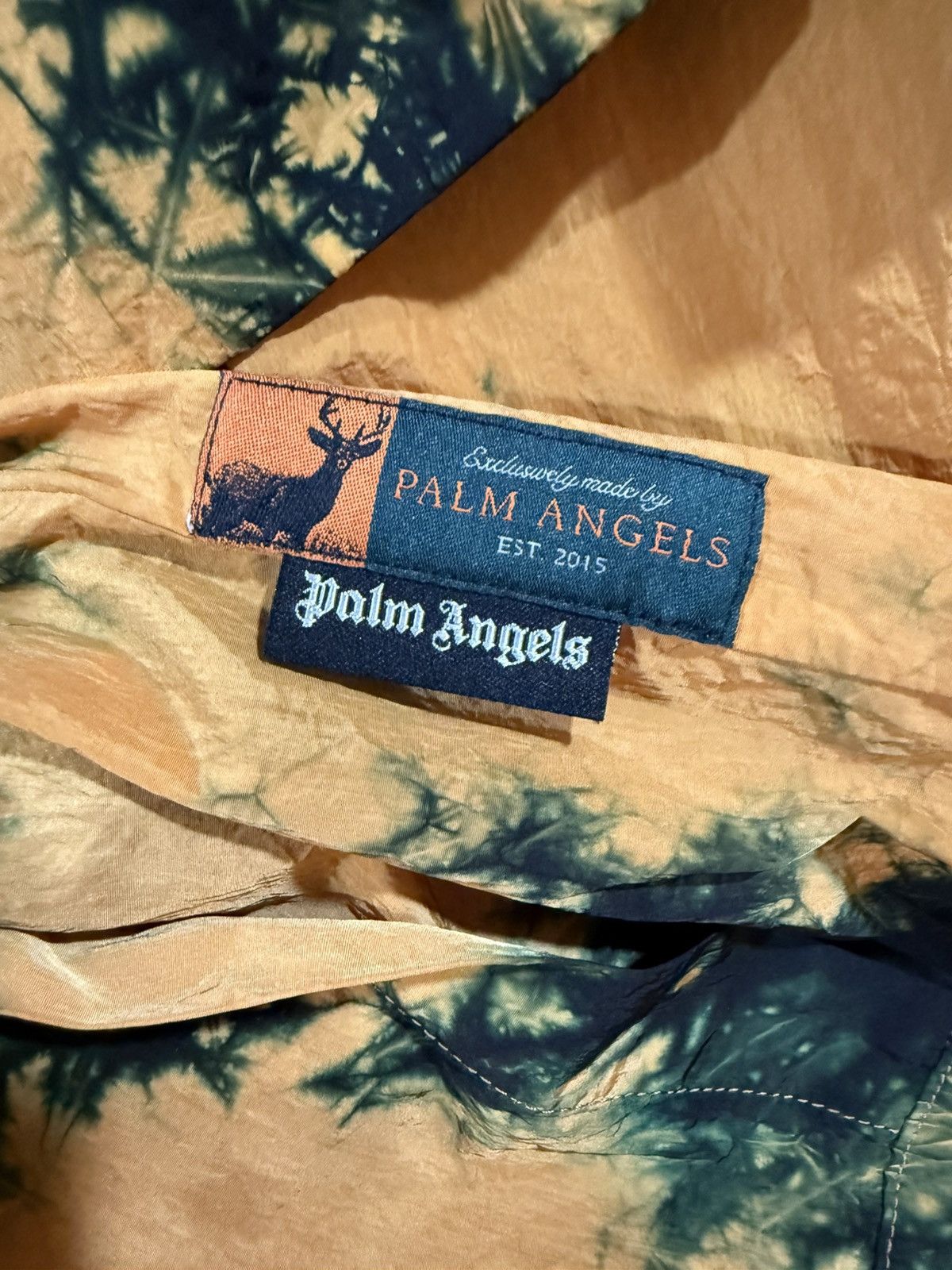 Palm Angels (1.8K Retail) Yellow & Green Tie-Dye Windbreaker Size US S / EU 44-46 / 1 - 5 Thumbnail