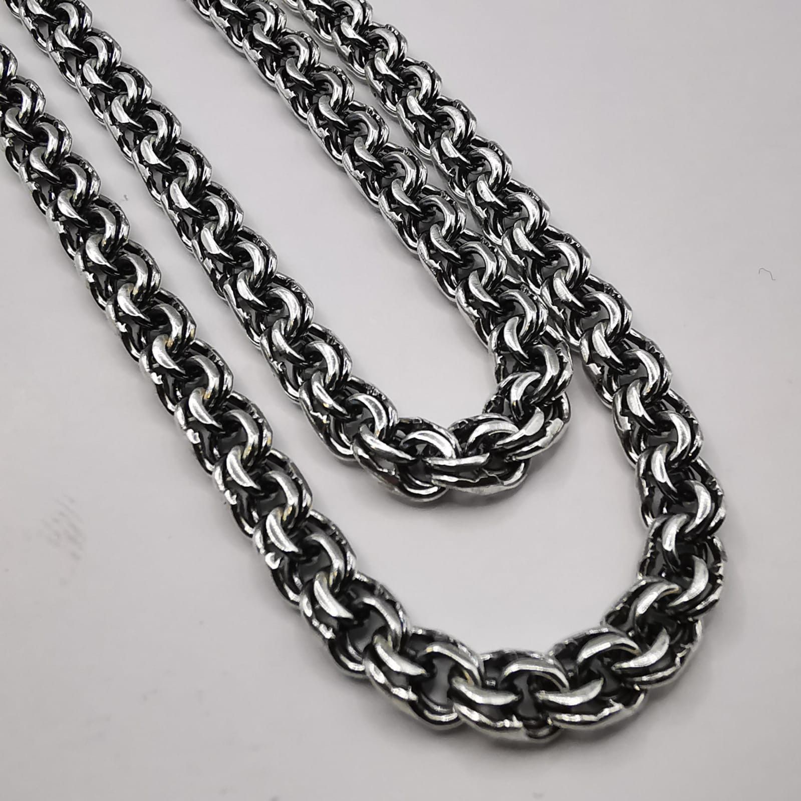 Sterling Silver Vintage Beautiful Jewelry Chain,925 Sterling Silver 33,53g Size ONE SIZE - 2 Thumbnail