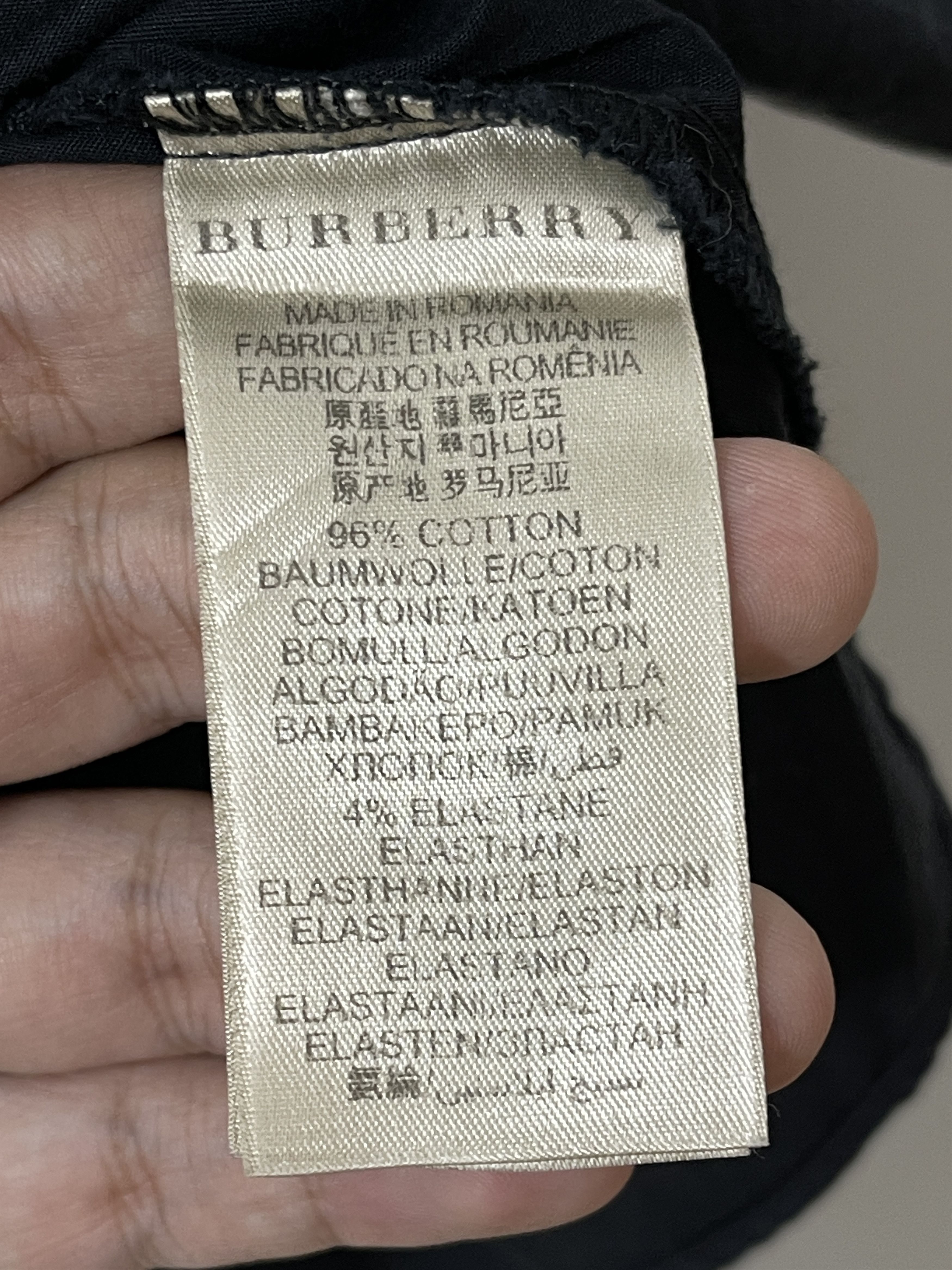 Burberry Vintage Burberry Brit Black Button Up Shirts Size US XL / EU 56 / 4 - 5 Thumbnail