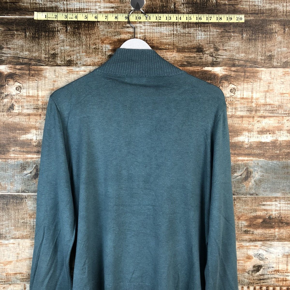 Homespun Knitwear × Japanese Brand Marie Claire Forum Green Knitwear #A2191 Size L / US 10 / IT 46 - 14 Thumbnail