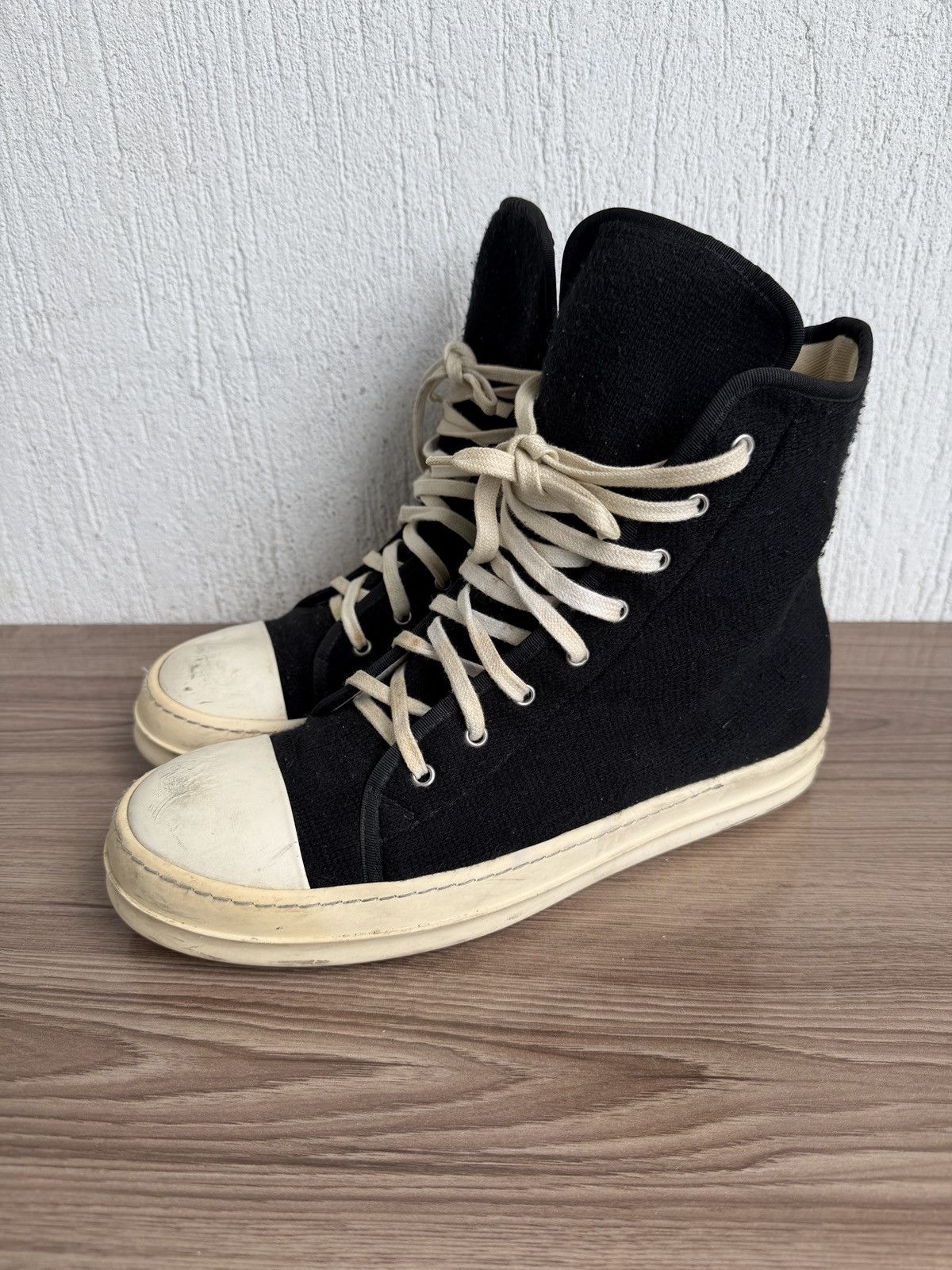 Rick Owens Drkshdw wool drkshdw ramones Size US 10.5 / EU 43-44 - 1 Thumbnail