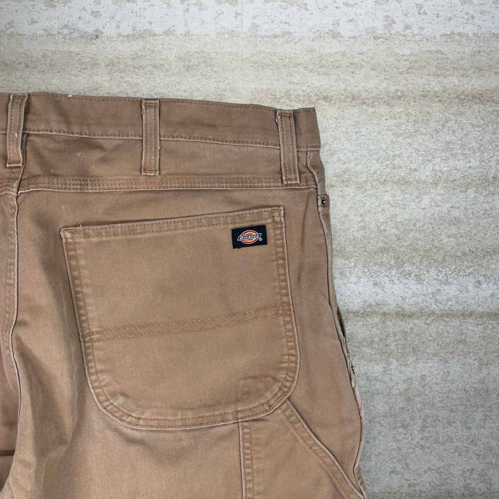Dickies Vintage Y2K Dickies Carpenter Pants 40x32 Straight Leg Tan Size US 40 / EU 56 - 3 Thumbnail