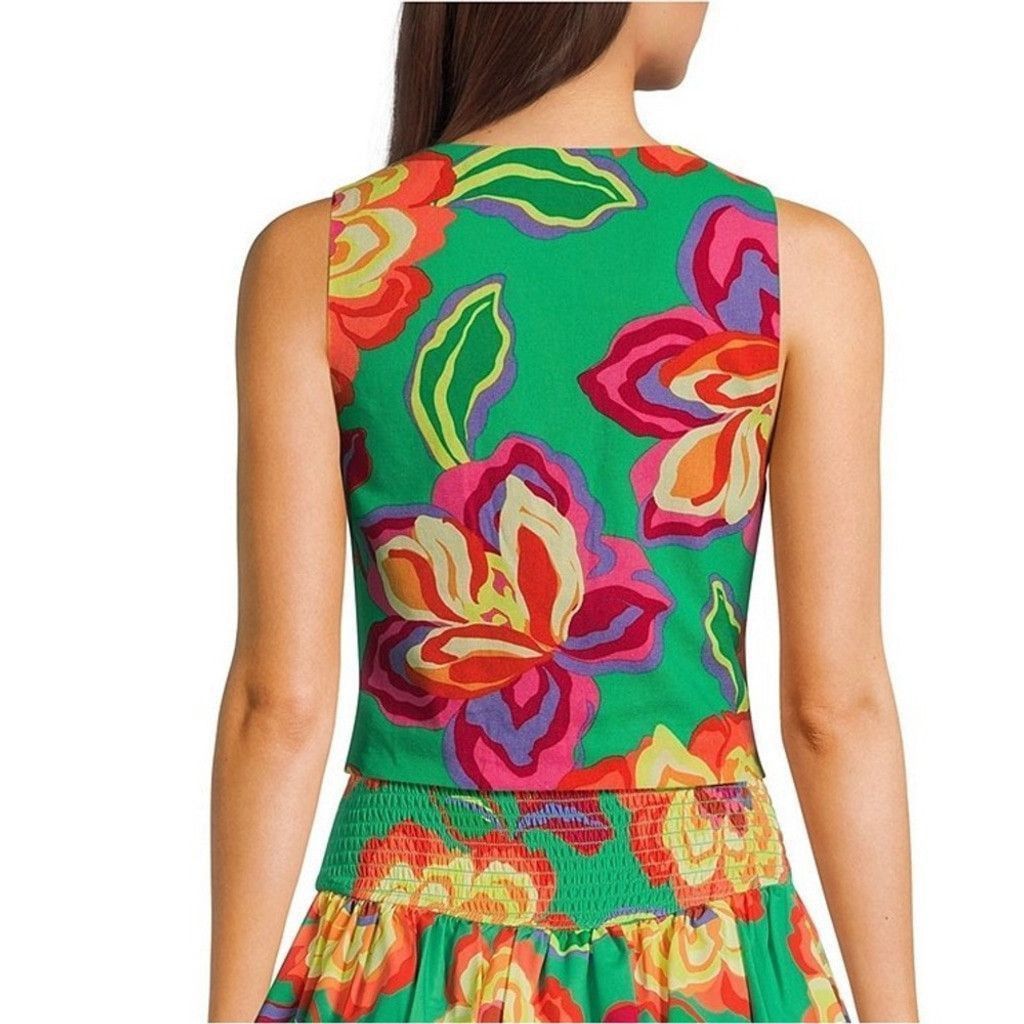 GB From GB, Floral Vest Size S / US 4 / IT 40 - 3 Thumbnail