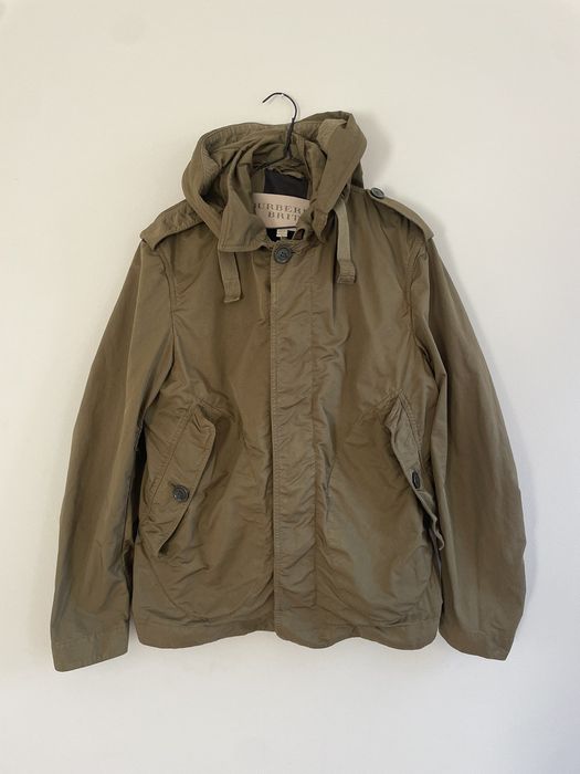 Burberry-brit-classic-military-jacket-green outlet