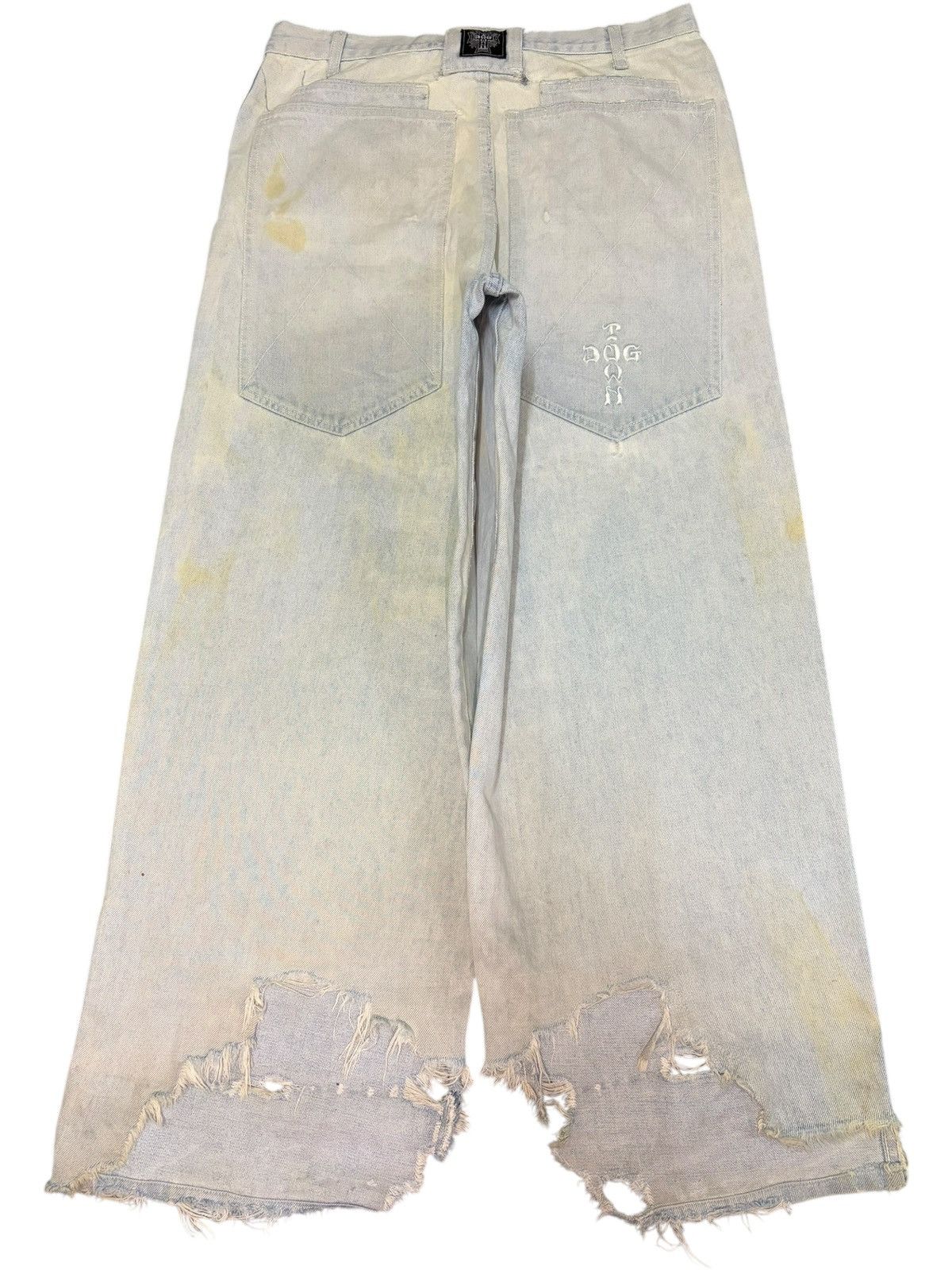 Dogtown Vintage Dog Town Skate Distressed Baggy Jeans Size US 33 - 2 Thumbnail