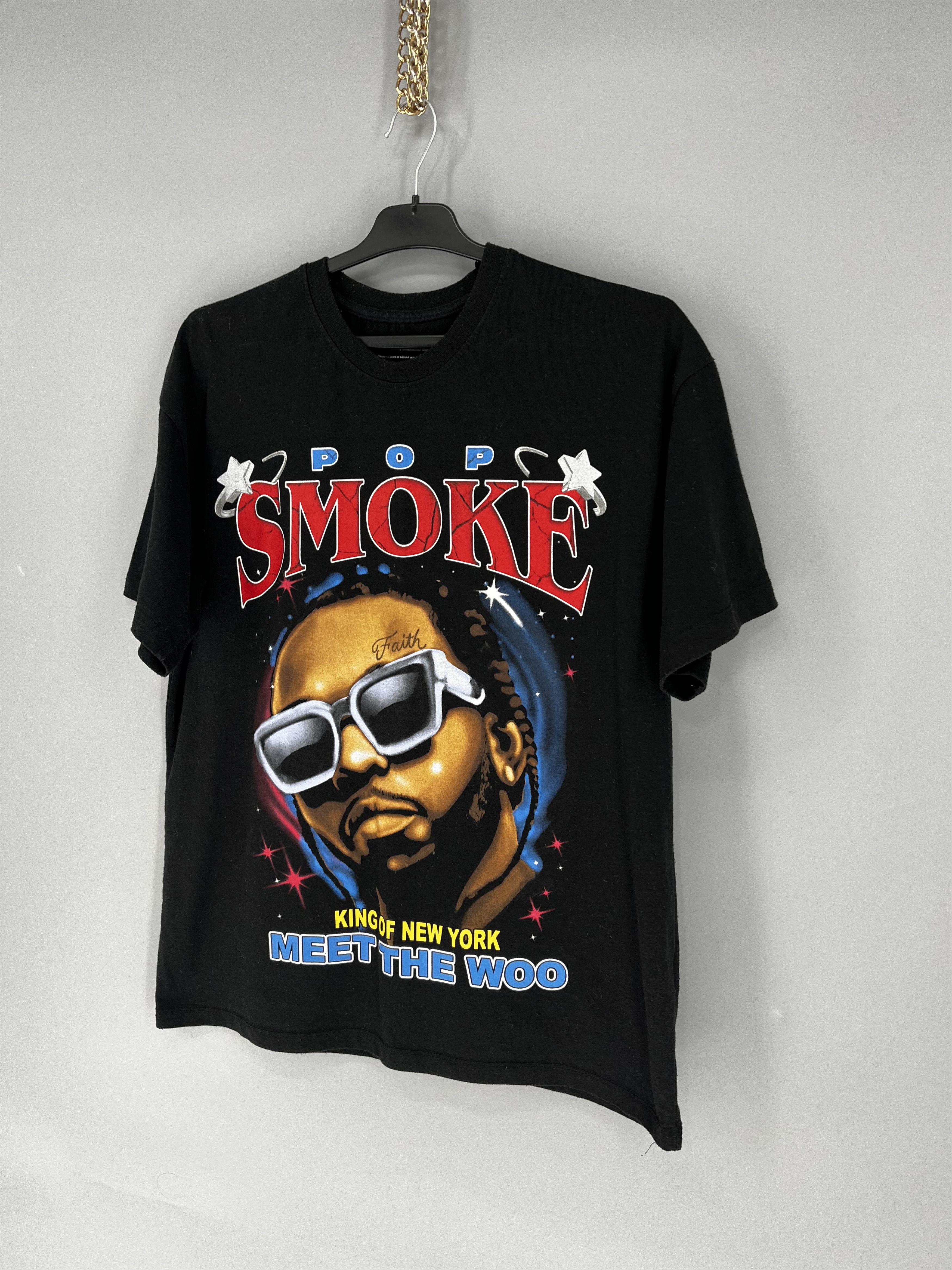 Band Tees Vintage Y2K Pop Smoke King Of New York T-Shirt Rap Size US M / EU 48-50 / 2 - 3 Thumbnail