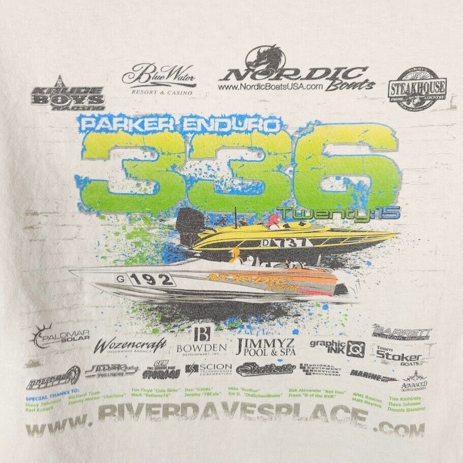 Other Parker Enduro 336 Race T Shirt Mens Size Large White Speed Size US L / EU 52-54 / 3 - 4 Thumbnail