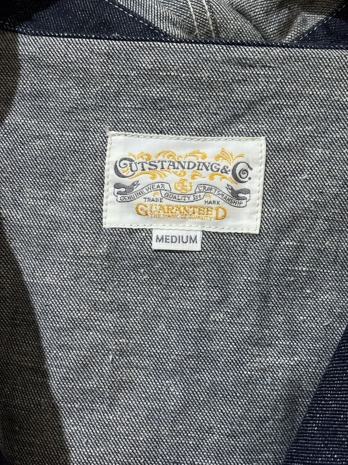 Japanese Brand OUTSTANDING COMPANY USN DENIM SMOCK JACKET WITH HOOK Size US M / EU 48-50 / 2 - 3 Thumbnail