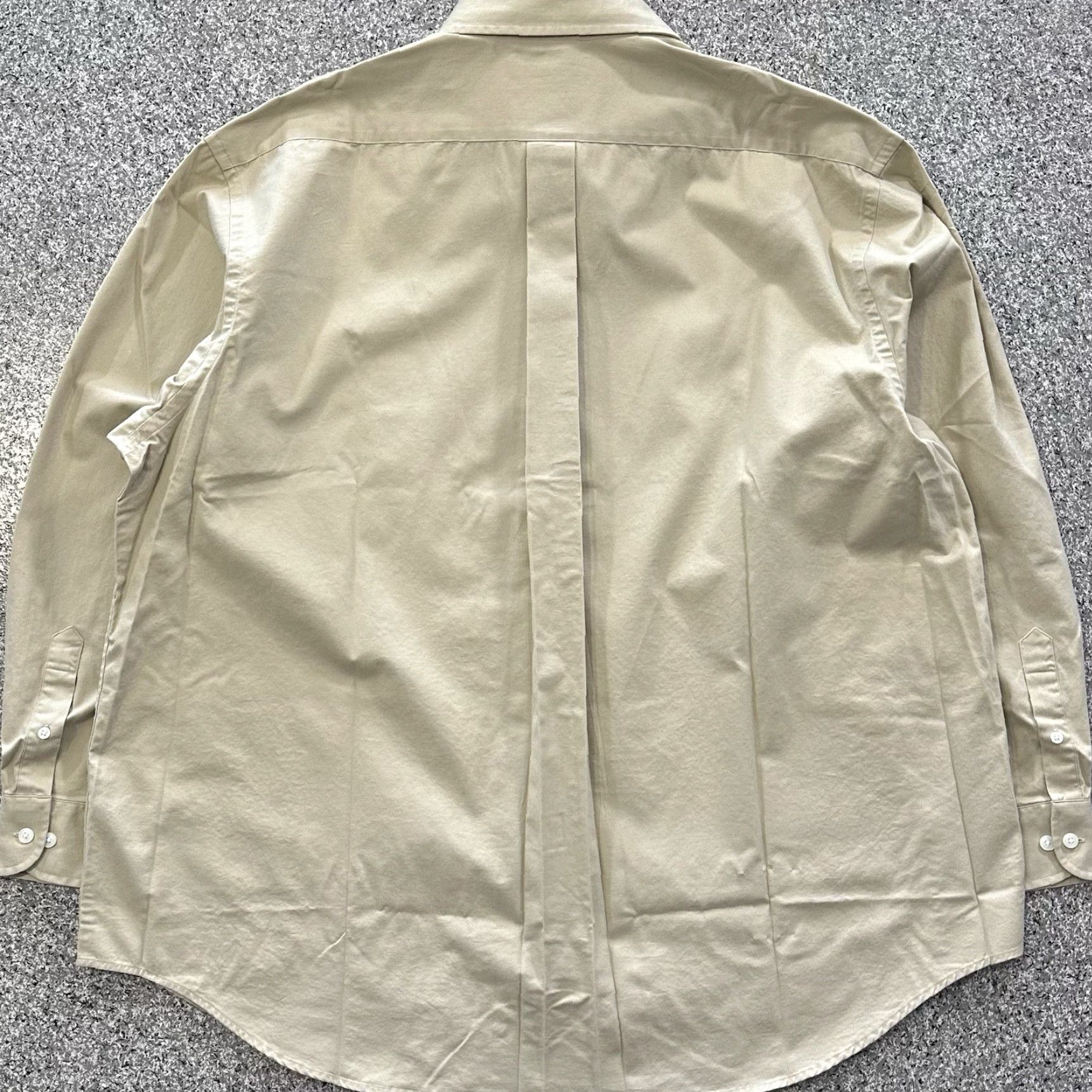 Roundtree & Yorke Roundtree & Yorke Shirt Mens 2XL Long Sleeve Button-Down Easy Care Tan Brown Solid Dress Shirt Men's 2XL Size US XXL / EU 58 / 5 - 7 Thumbnail
