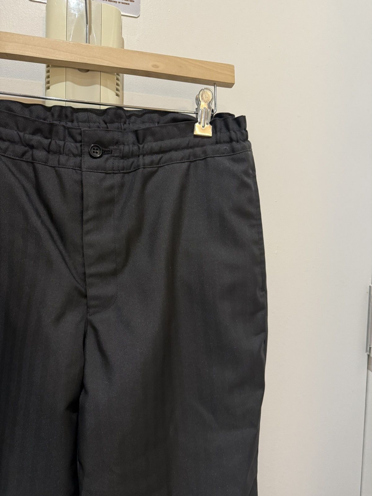 Comme des Garcons Homme Deux COMME DES GARÇONS HOMME DEUX Black Herringbone Trousers NEW Size US 32 / EU 48 - 14 Thumbnail