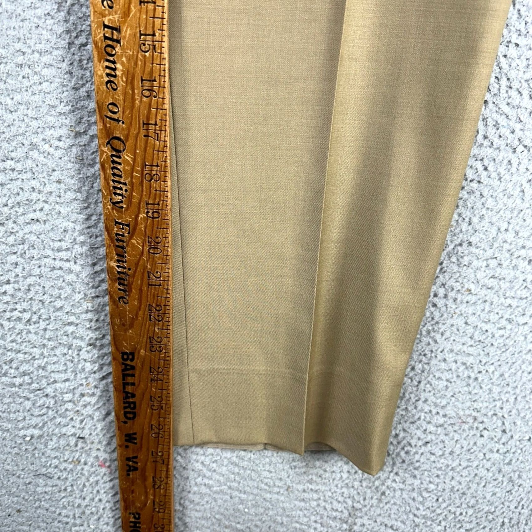 Vintage Peter Manning Wool Dress Pants Mens 38x28 Flat Front Straight Brown 100% Wool Casual Trousers Comfort Pockets Vintage? No Size US 38 / EU 54 - 7 Thumbnail