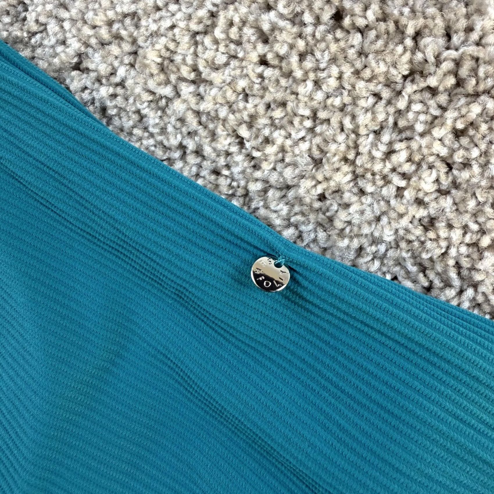 Vintage Seafolly Swim Bottom Womens 4 Blue Ribbed Textured Hipster Bikini Brief Lined Size 27" / US 4 / IT 40 - 3 Thumbnail