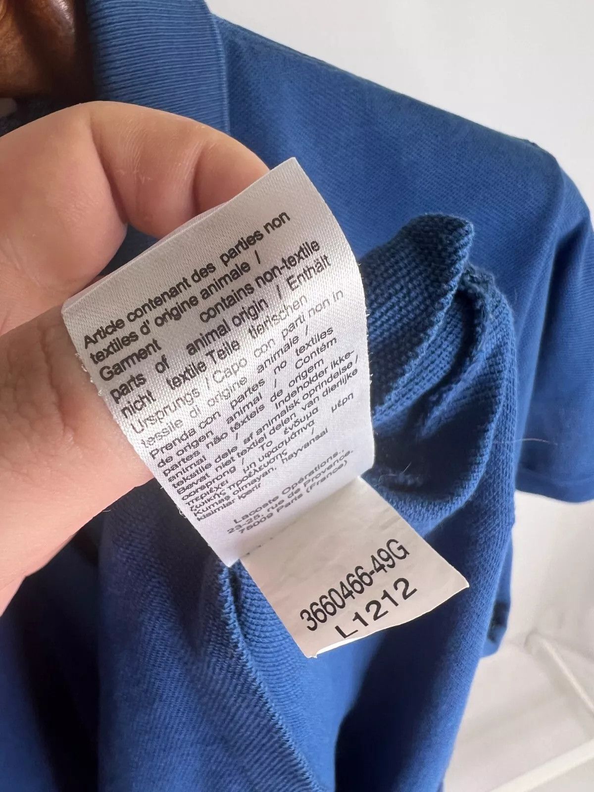 Lacoste Lacoste Cotton Polo Shirt Croc Logo Men's Size S Size US S / EU 44-46 / 1 - 9 Thumbnail