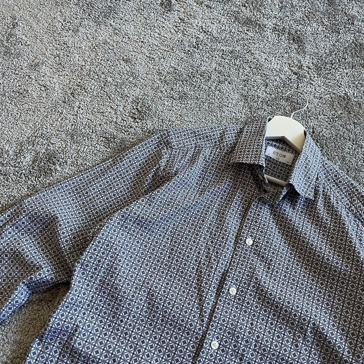 Eton Eton Monogram Shirt 40 Size US S / EU 44-46 / 1 - 4 Thumbnail