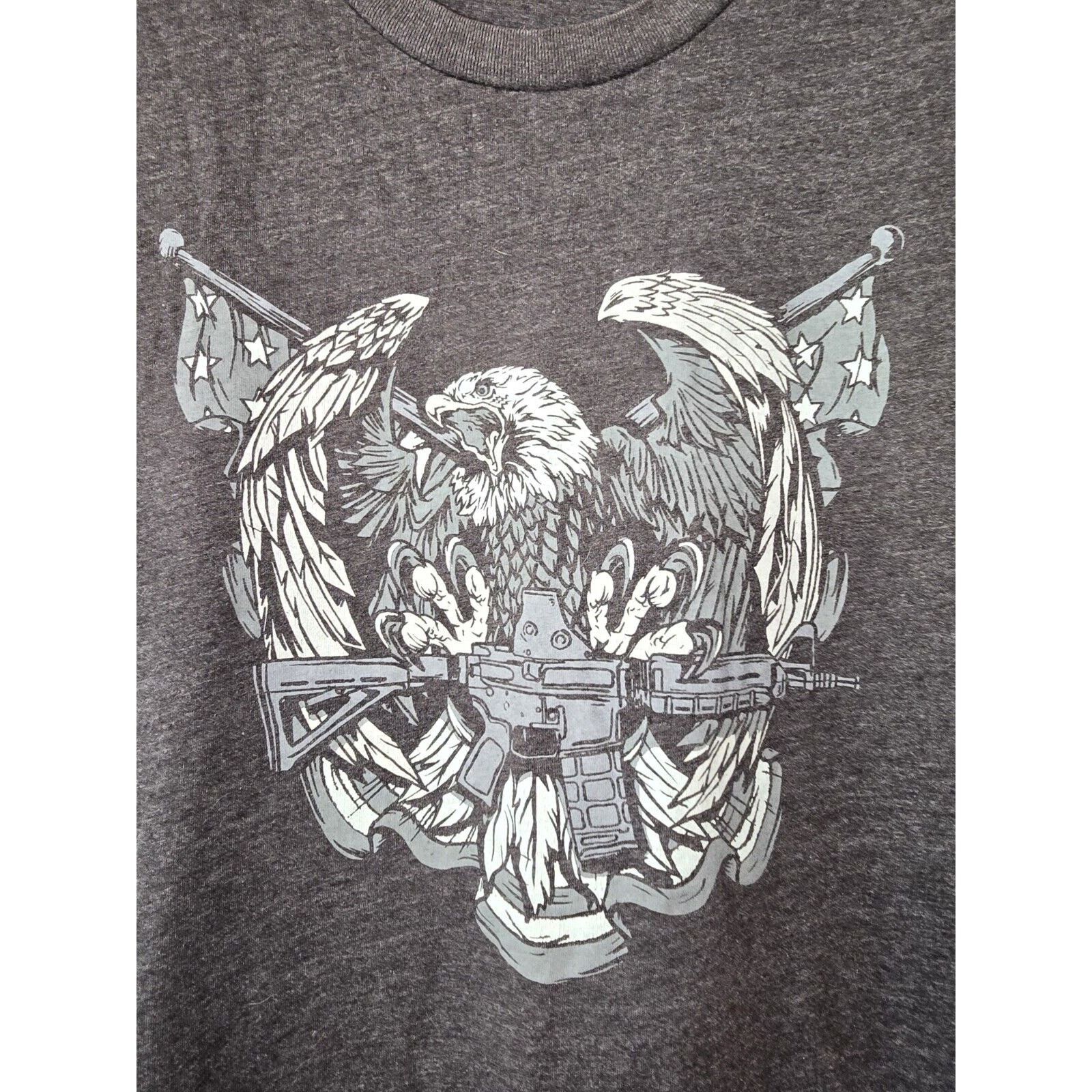 Grunt Style Grunt Style Mens Size Large T-Shirt Gray Club Member Eagle Size US L / EU 52-54 / 3 - 2 Thumbnail