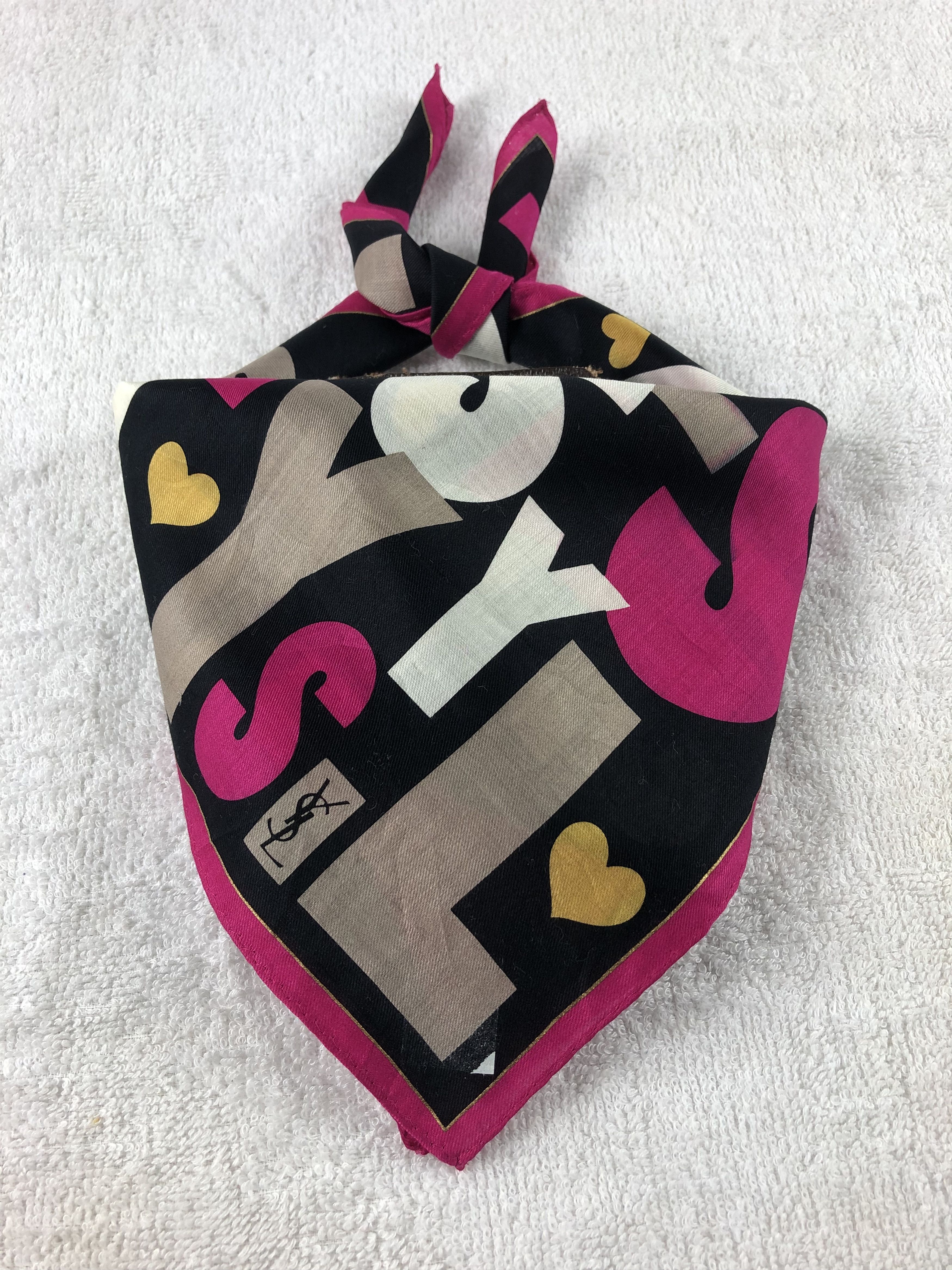 Yves Saint Laurent Yves Saint Laurent Handkerchief / Bandana / Neckerchief Size ONE SIZE - 1 Thumbnail