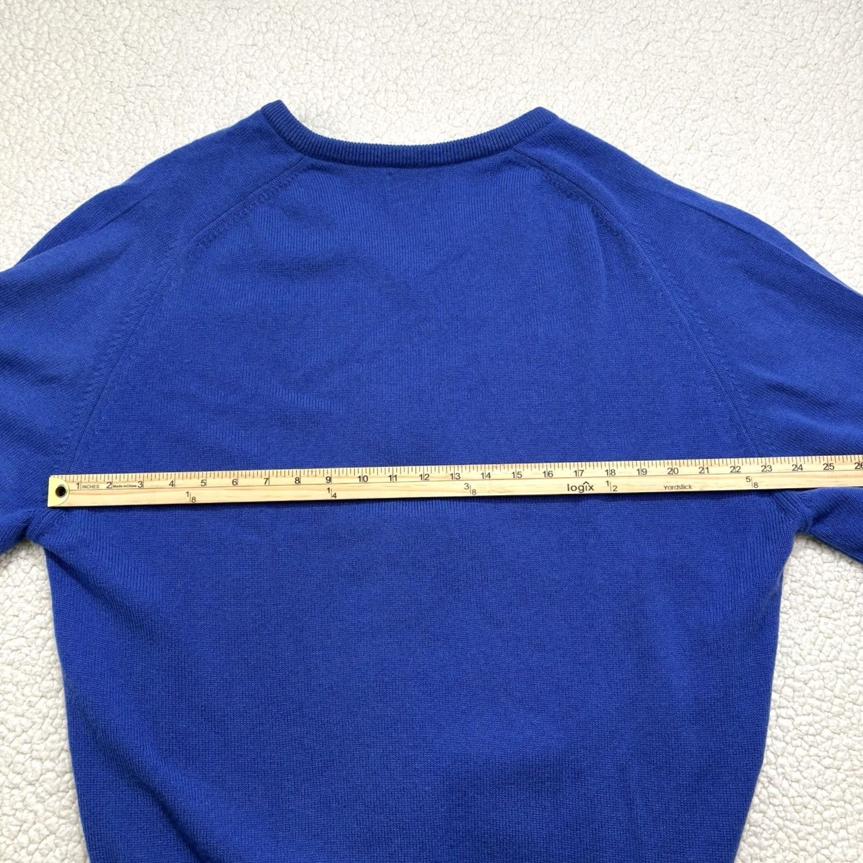 Lyle & Scott VINTAGE Lyle & Scott Golf Wool Sweater St Andrews Scotland V Neck XL/2XL Blue Embroidered Logo Mens Pullover Size US XL / EU 56 / 4 - 4 Thumbnail