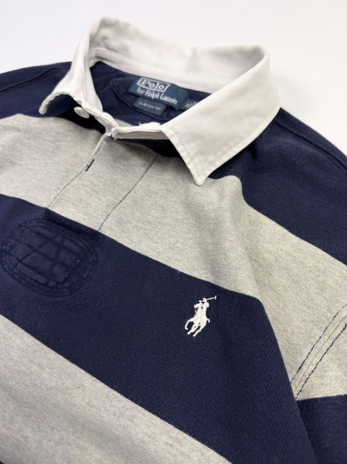 Polo Ralph Lauren Y2K Ralph Lauren Vintage Rugby Striped Long Sleeve Shirt Size US XL / EU 56 / 4 - 7 Thumbnail