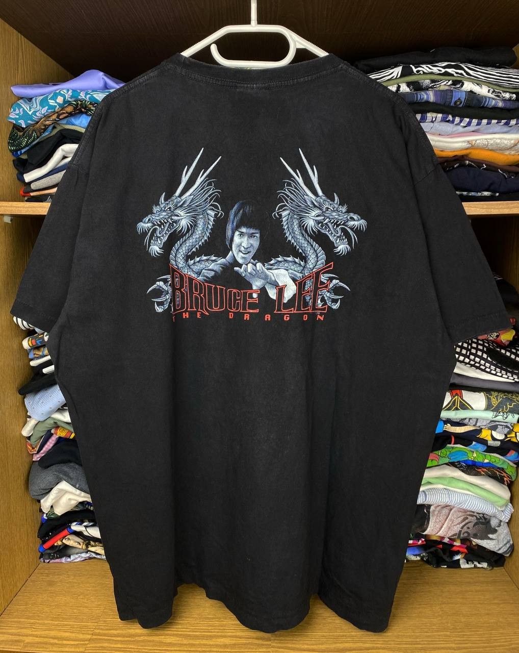 Vintage Vintage Bruce Lee "The Dragon" 90s Thai Bootleg Graphic Tee Size US XL / EU 56 / 4 - 2 Thumbnail