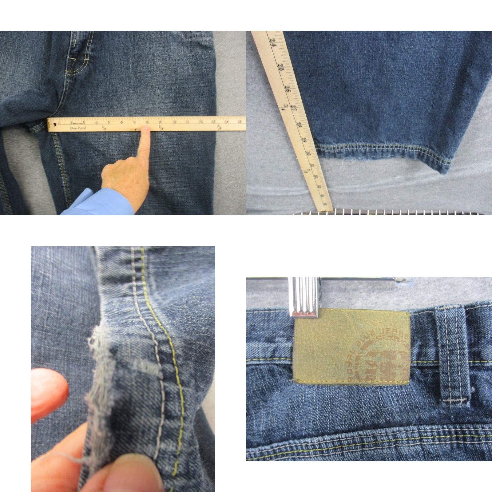 Royal Robbins VINTAGE Royal Robbins Jeans 36x30 Men Blue Denim Hip Hop Baggy Wide-Leg Jeans Size US 36 / EU 52 - 8 Thumbnail