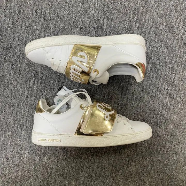 Louis Vuitton Louis Vuitton Casual Sneakers with Gold Straps -2508 Size US 6.5 / EU 39-40 - 7 Thumbnail