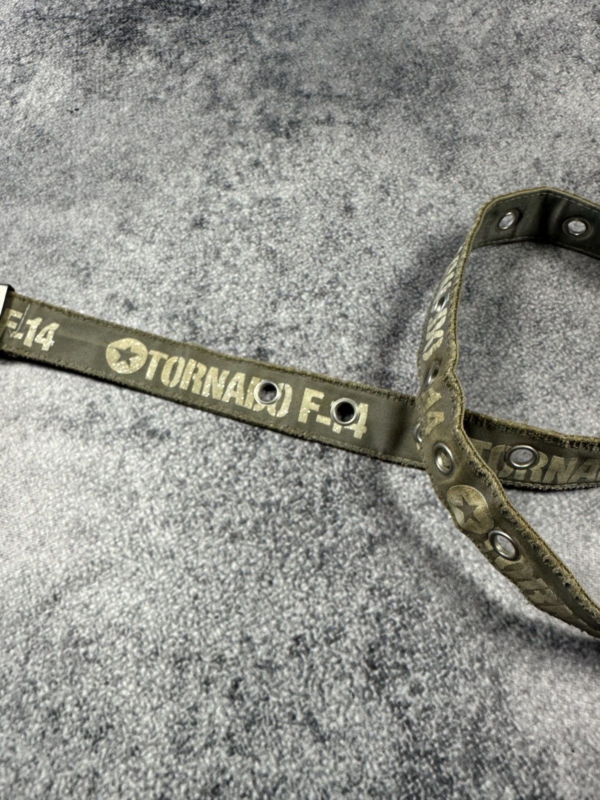 Vintage Y2K Vintage Full Holes Tornado F-14 Distressed Belts USA Alt Size ONE SIZE - 2 Thumbnail