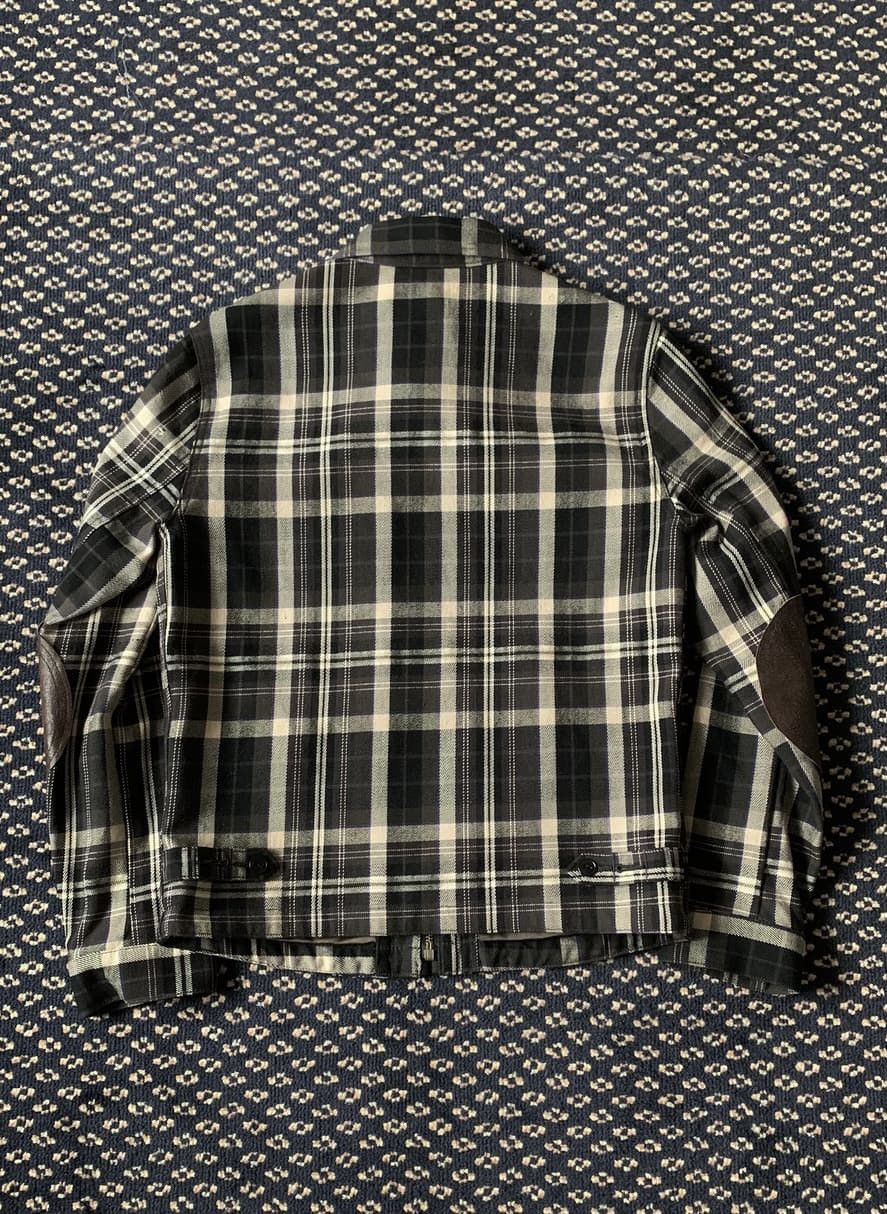 Talon Elbow patch Checkered Plaid Detroit Work jacket junya