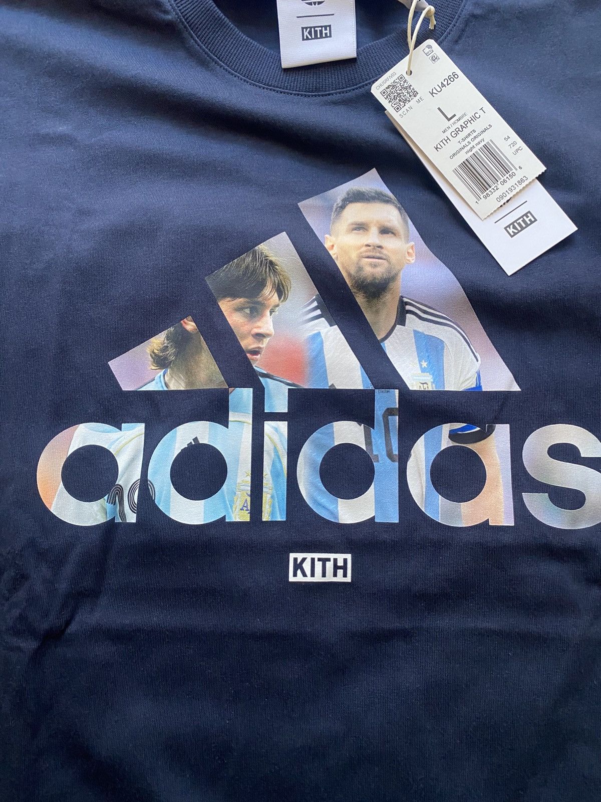 Kith Kith Adidas Messi Football Graphic Tee Navy Large Size US L / EU 52-54 / 3 - 2 Thumbnail