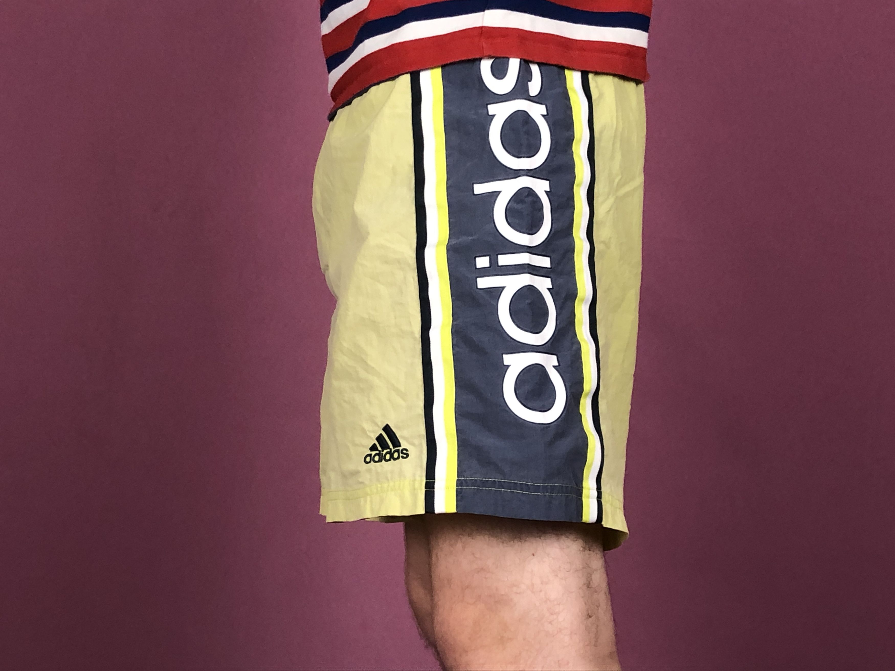 Adidas × Vintage 90s Adidas Vintage Men's Sport Shorts - Size L Size US 34 / EU 50 - 2 Thumbnail