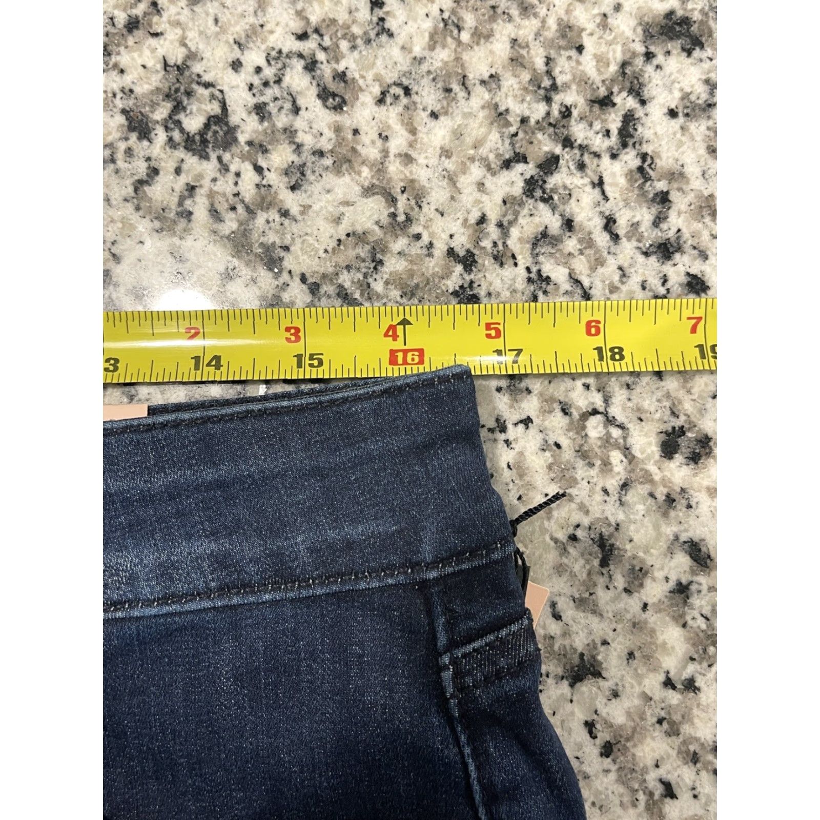 NYDJ VINTAGE NYDJ Curve Shaper Marilyn Straight Jeans Underground 12 33x31 Blue Womens Jeans Size 34" / US 12 / IT 48 - 7 Thumbnail