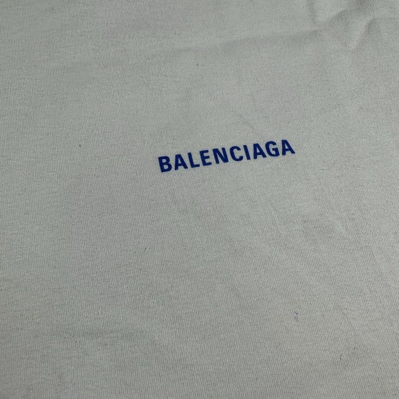 Balenciaga Balenciaga Blue logo short sleeve 2503-Nextarrow Size US S / EU 44-46 / 1 - 2 Thumbnail