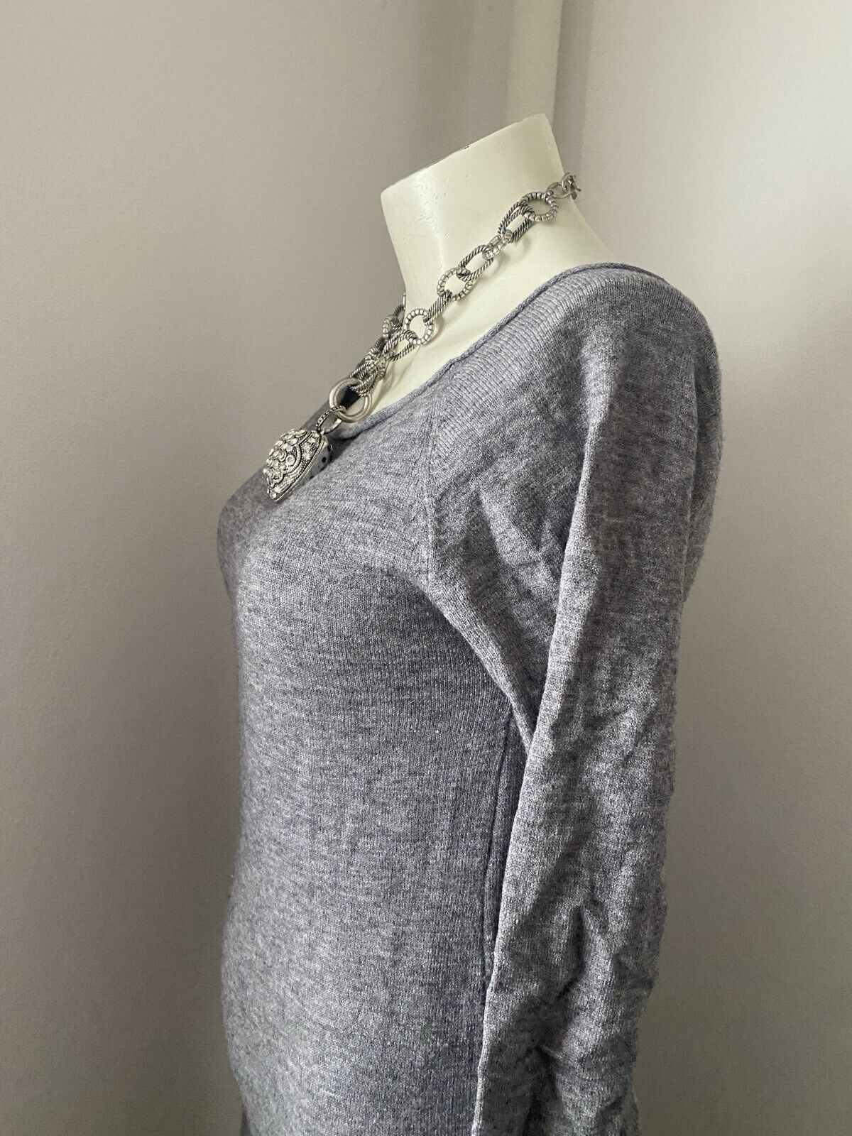 Other Long Dress Knit Grey Size M A25 Size M / US 6-8 / IT 42-44 - 5 Thumbnail