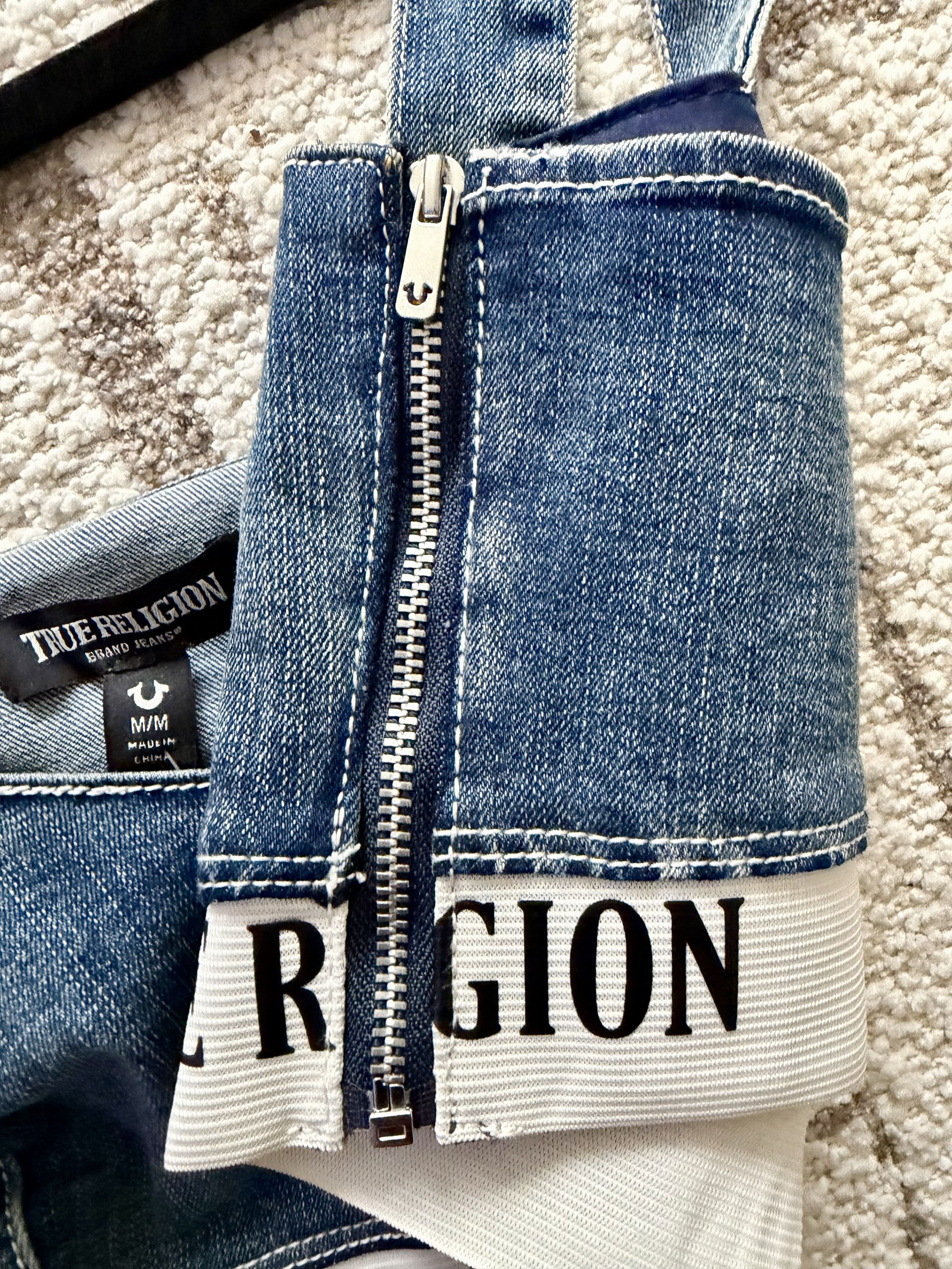 True Religion True Religion Blue Elastic Band Denim Bra Top Size M Size M / US 6-8 / IT 42-44 - 6 Thumbnail