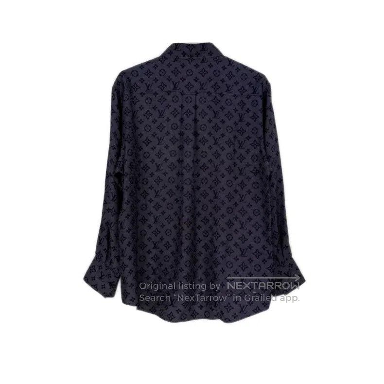 Louis Vuitton Louis Vuitton Black and purple silk presbyopic full print Size XS / US 0-2 / IT 36-38 - 2 Thumbnail