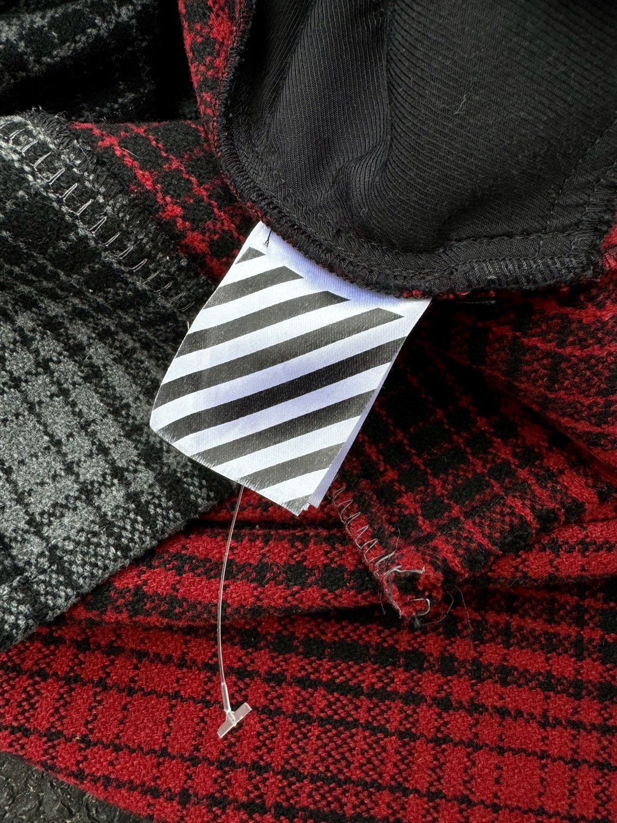 Off-White × Virgil Abloh Off White By Virgil Abloh Patchwork Flannel Jacket Size US L / EU 52-54 / 3 - 11 Thumbnail